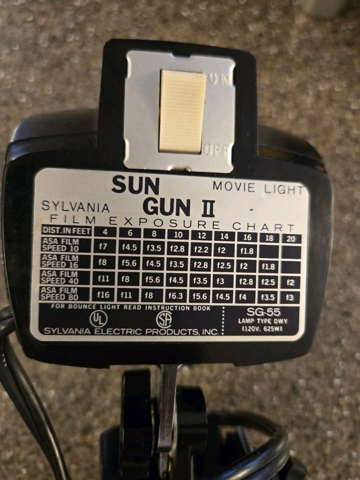 Sylania Sun Gun II model SG-55 Movie Light