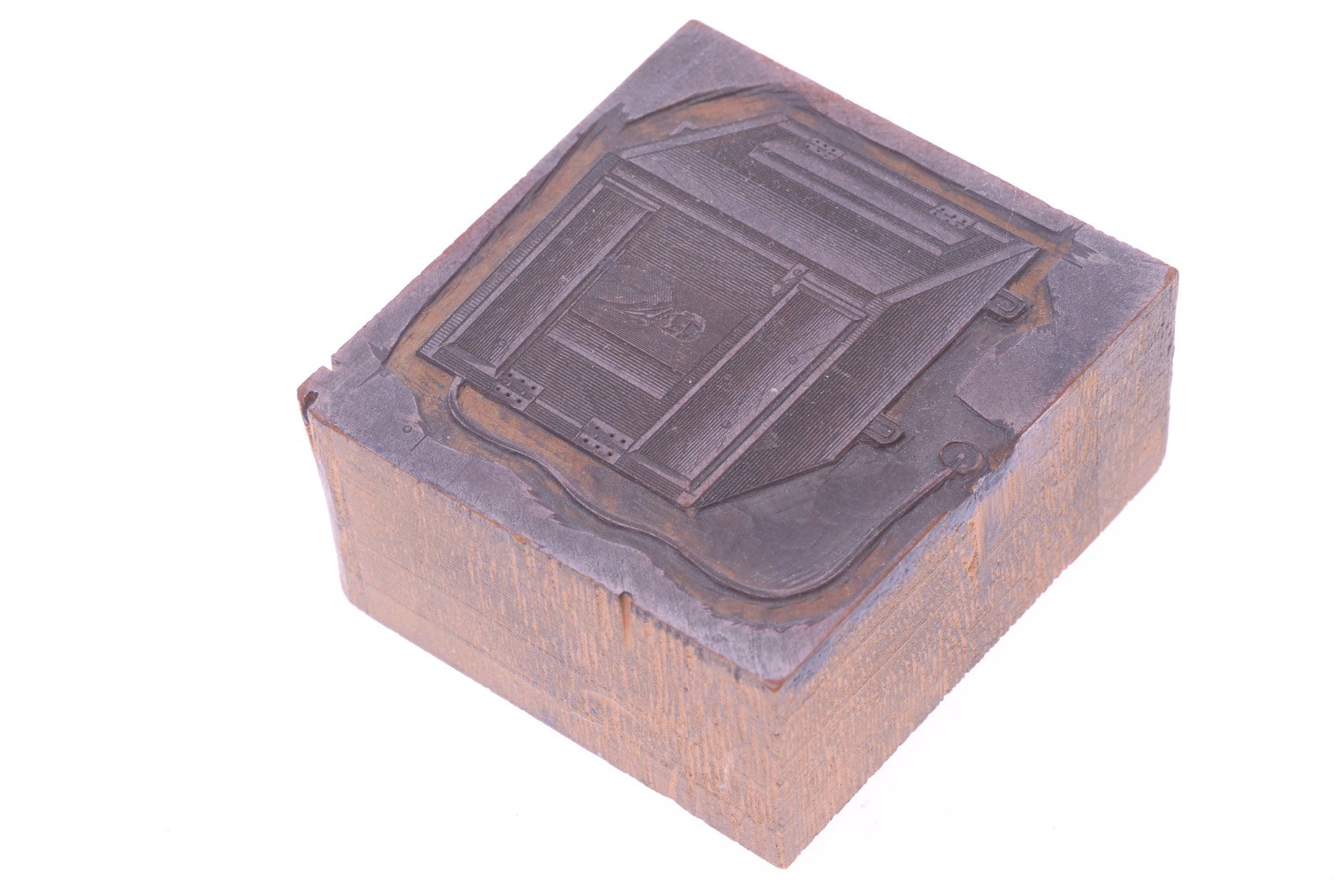 ✅ VINTAGE PRESS PRINTING BLOCK LARGE FORMAT CAMERA PRINTING MACHINE 4.7X5CM 143