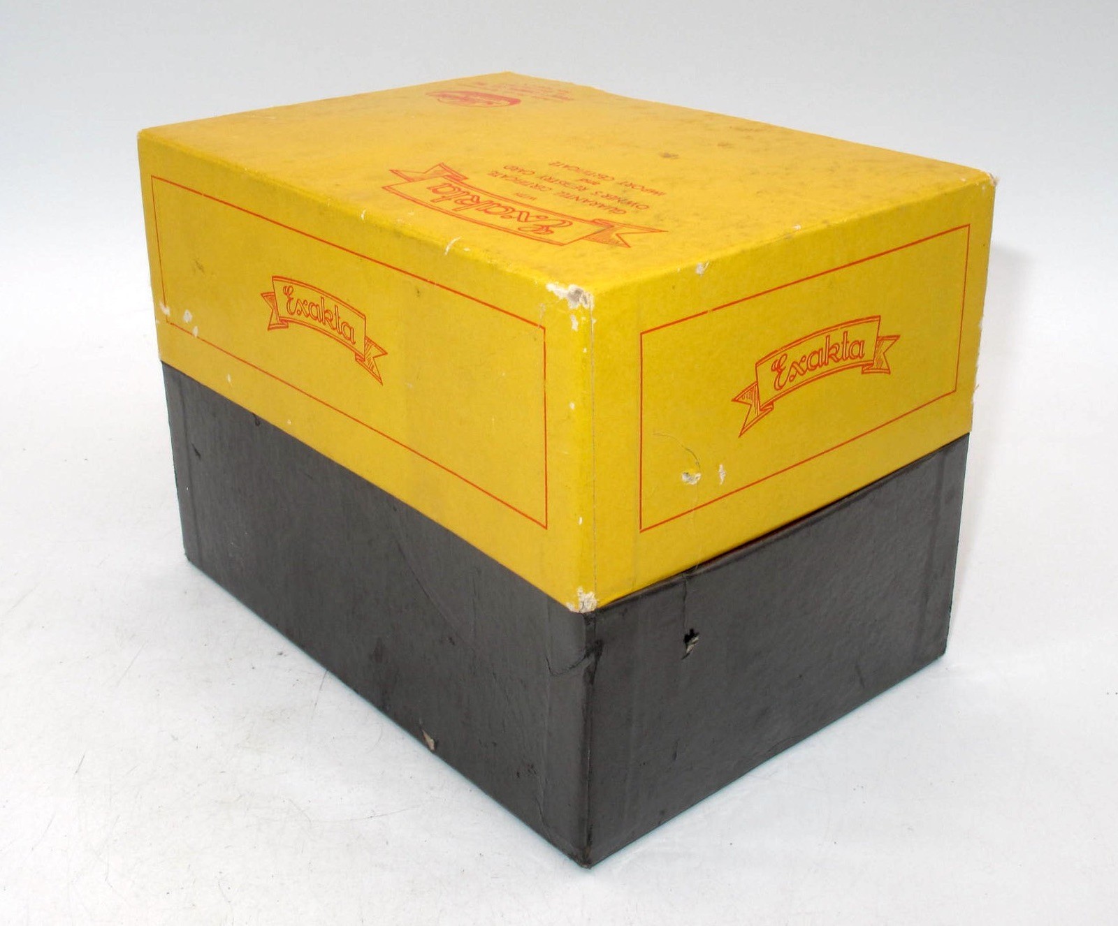 *RARE* BRIGHT YELLOW & RED IHAGEE EXAKTA VX CAMERA BOX-EMPTY