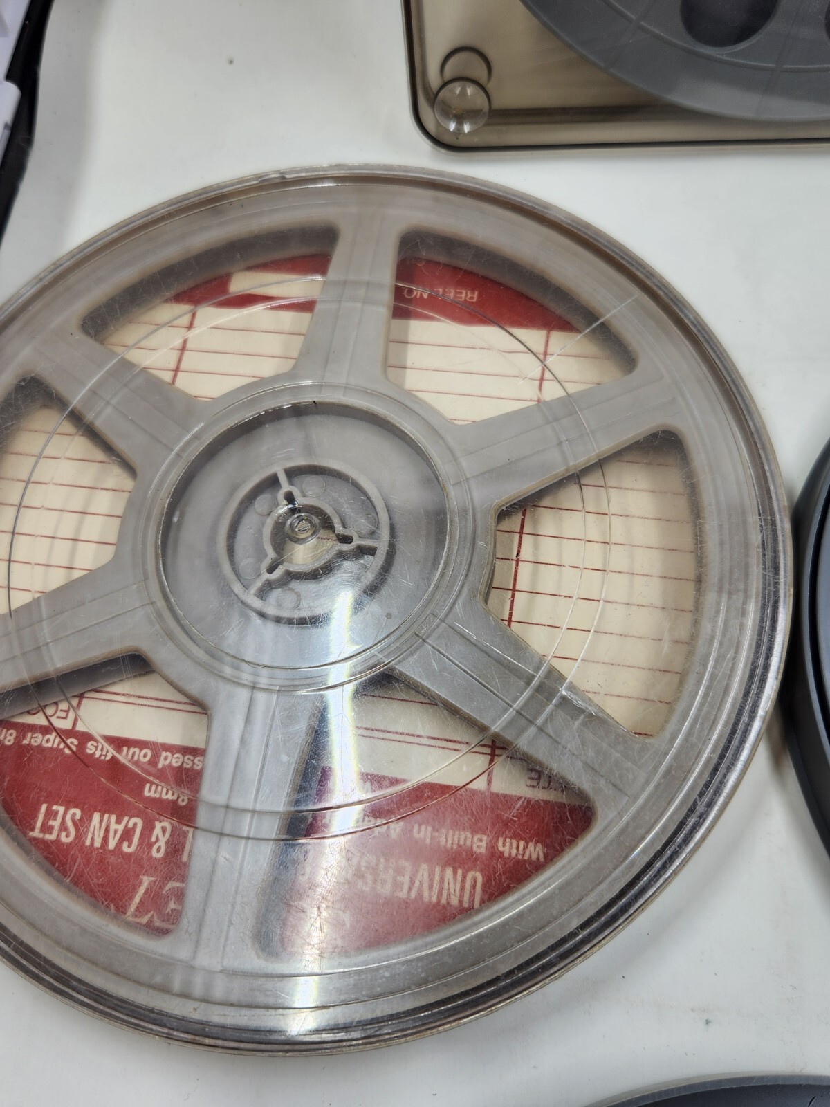 Lot of 3pcs Vintage 8mm Reel 7″ Plastic w Canister 400ft 3pack