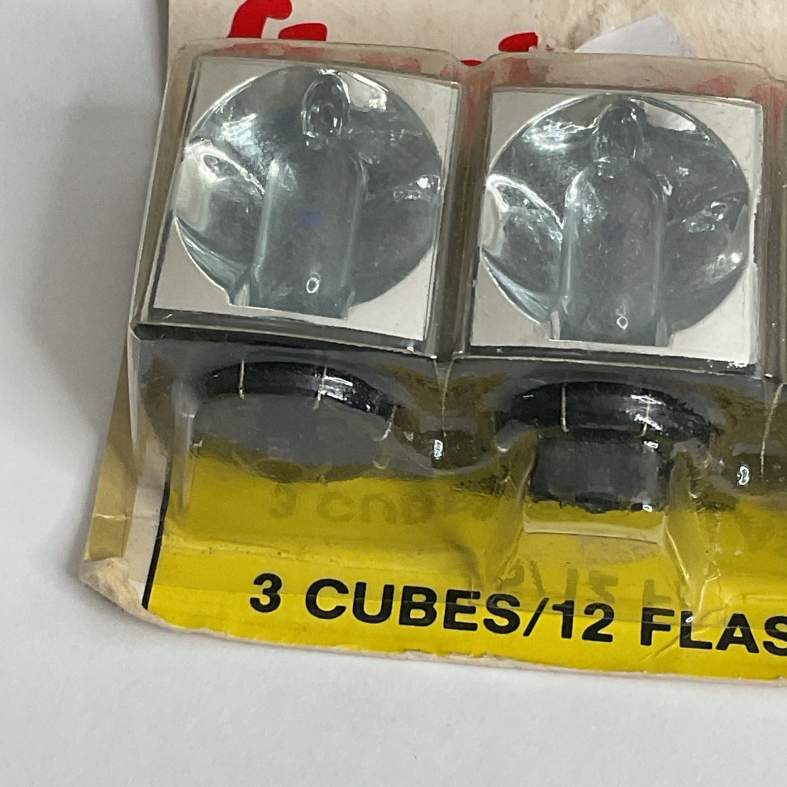 Vtg FLASH CUBES 3 Cubes / 12 Flashes Camera Bulbs NOS