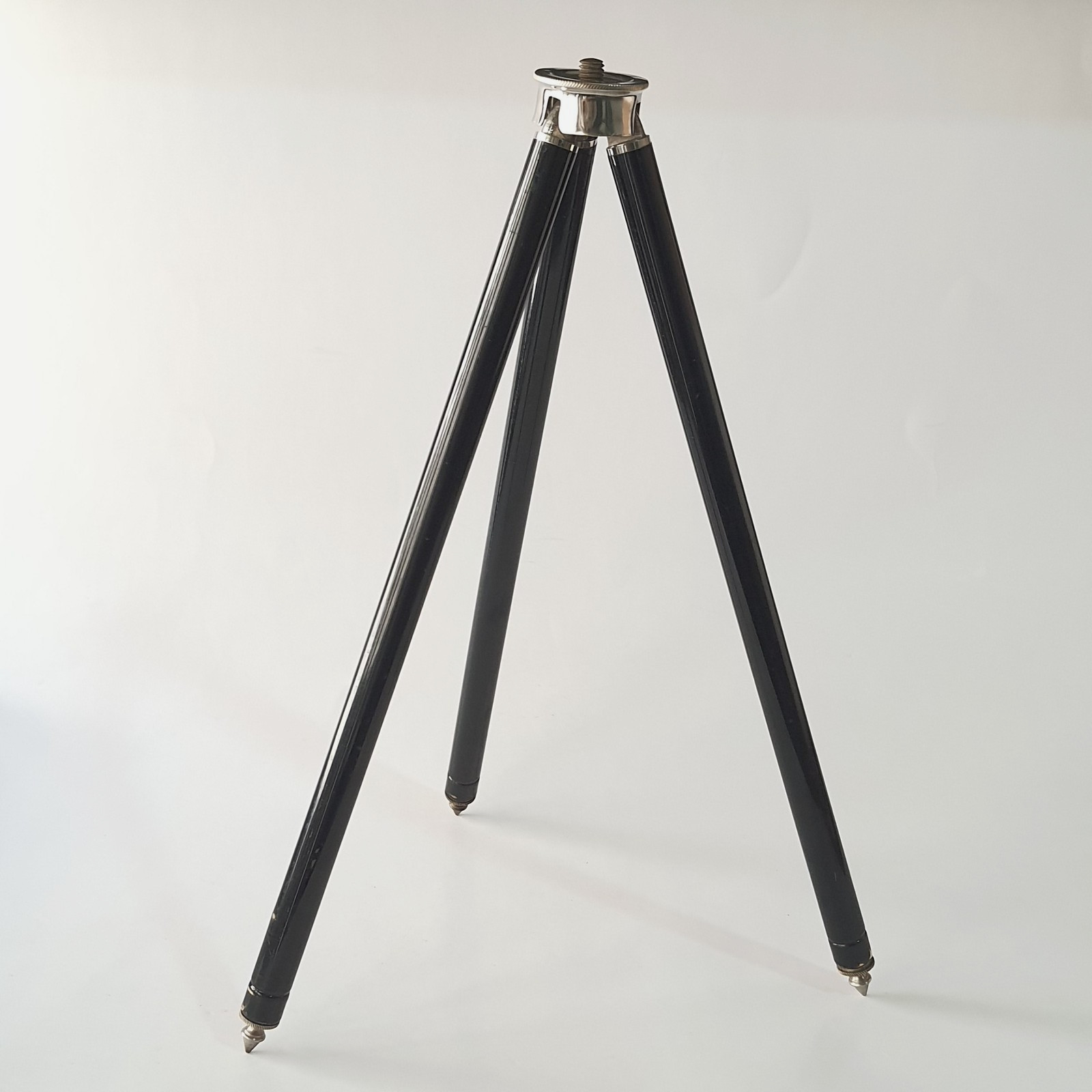 Vintage SUSIS Normal Brass Camera Tripod German Black Enamel Antique Stand 131cm