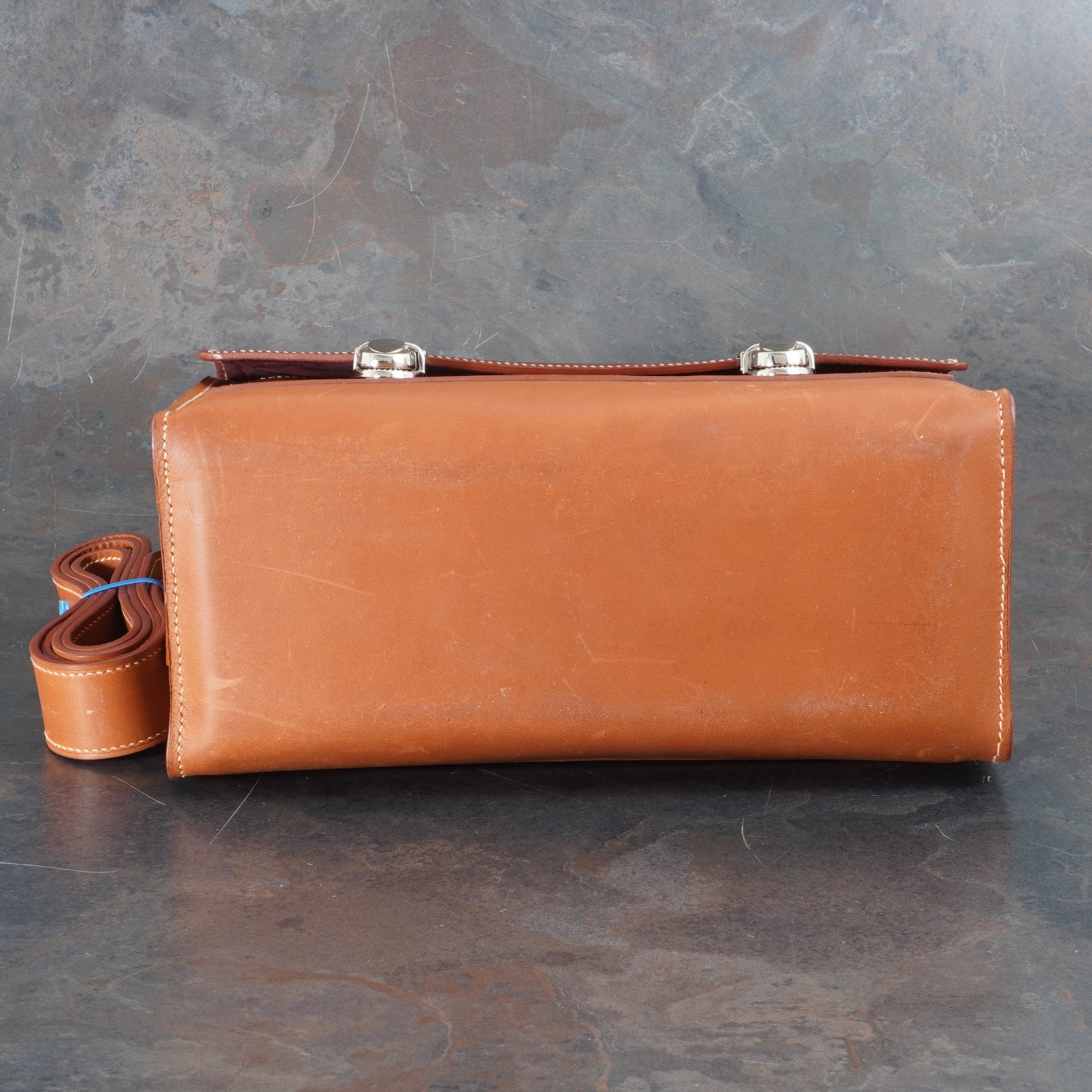 :Decrypto Custom Brown/Tan Swift Leather Camera Bag for Leica M – 1 of 1