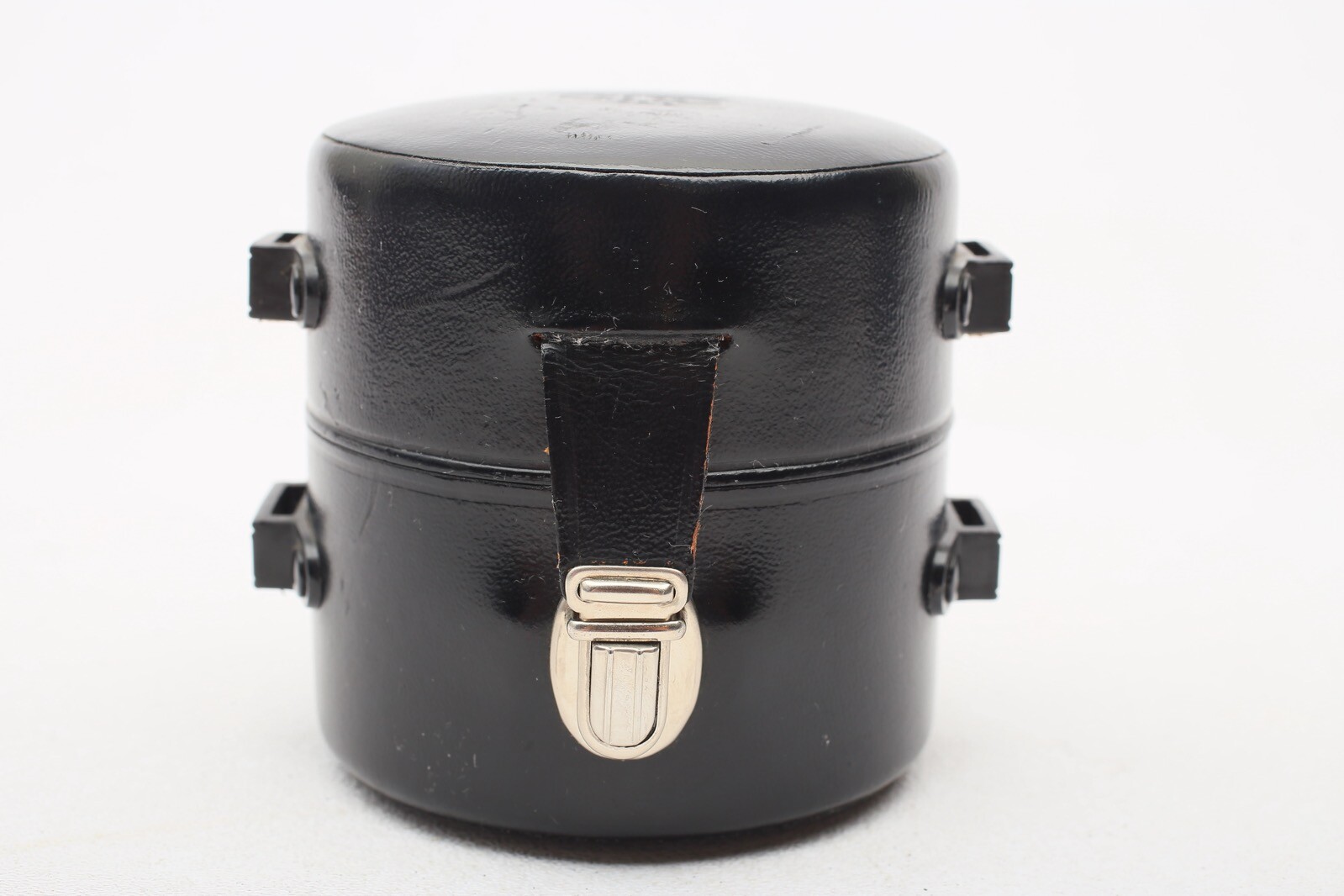 Zeiss Contarex Lens Case model 20.7756 Black Leather w/ inner rear Cap Case+NICE