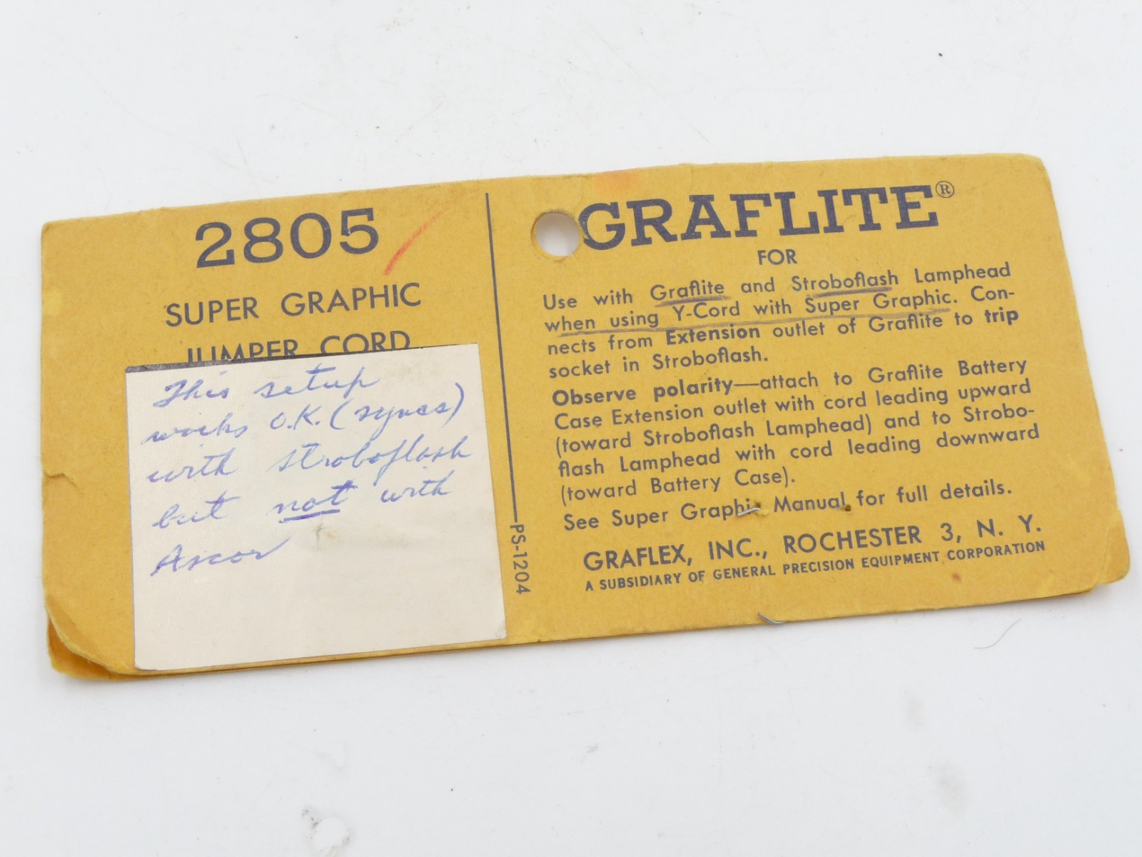 Graflite 2805 Super Graphic Jumper Cord