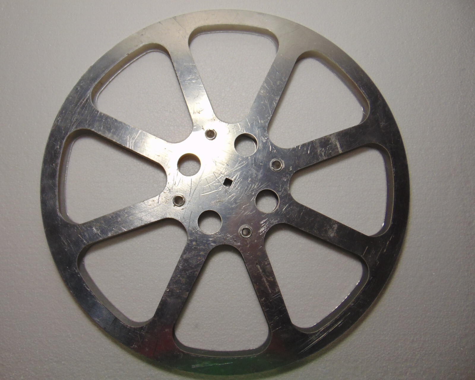 BIG Empty 16mm Aluminum Metal Film Reel 16″ 2000ft Movie Take Up 2000′ 600m