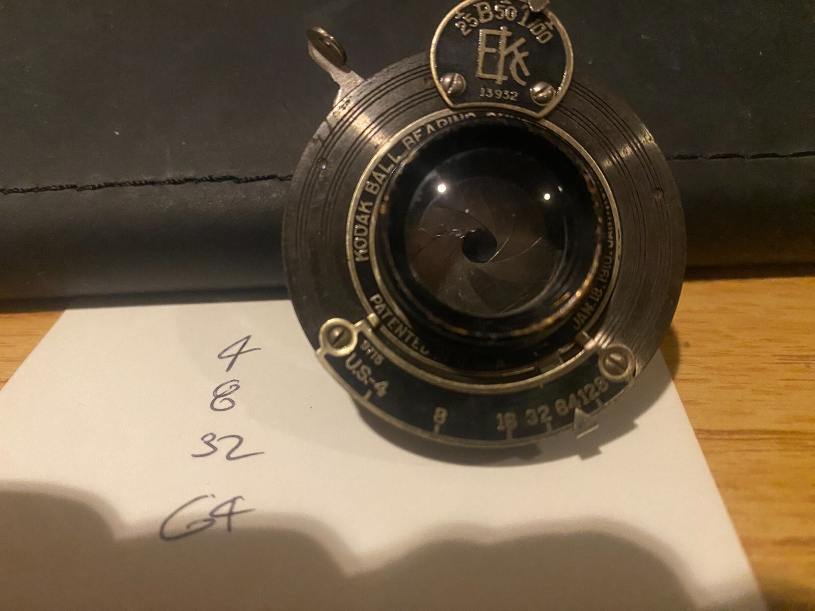 Kodak Antique Ball Bearing Shutter with Bausch & Lomb Rectilinear lens.