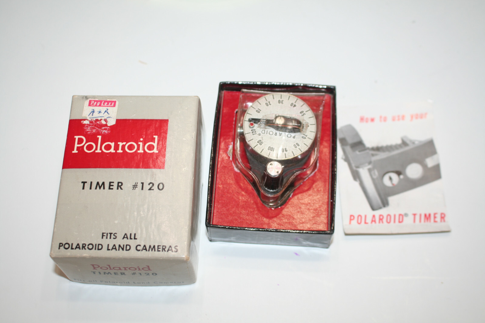 POLAROID TIMER #120, EXPOSURE METER #625,POSTCARDERS,BOUNCE FLASH BRACKET, DIFF