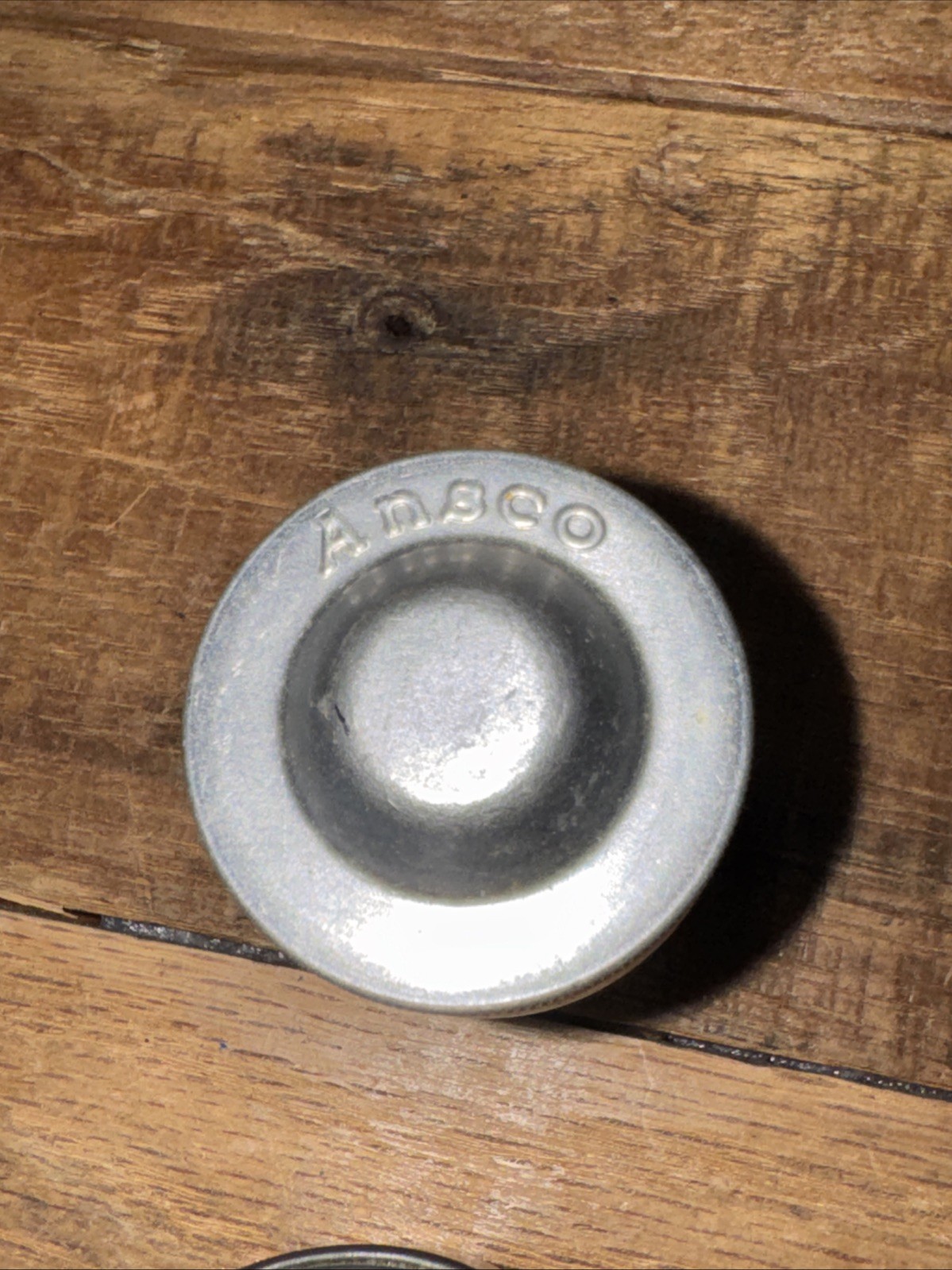 Pair Vintage 35mm Aluminum Film Screw Top Canisters 2″ Ansco
