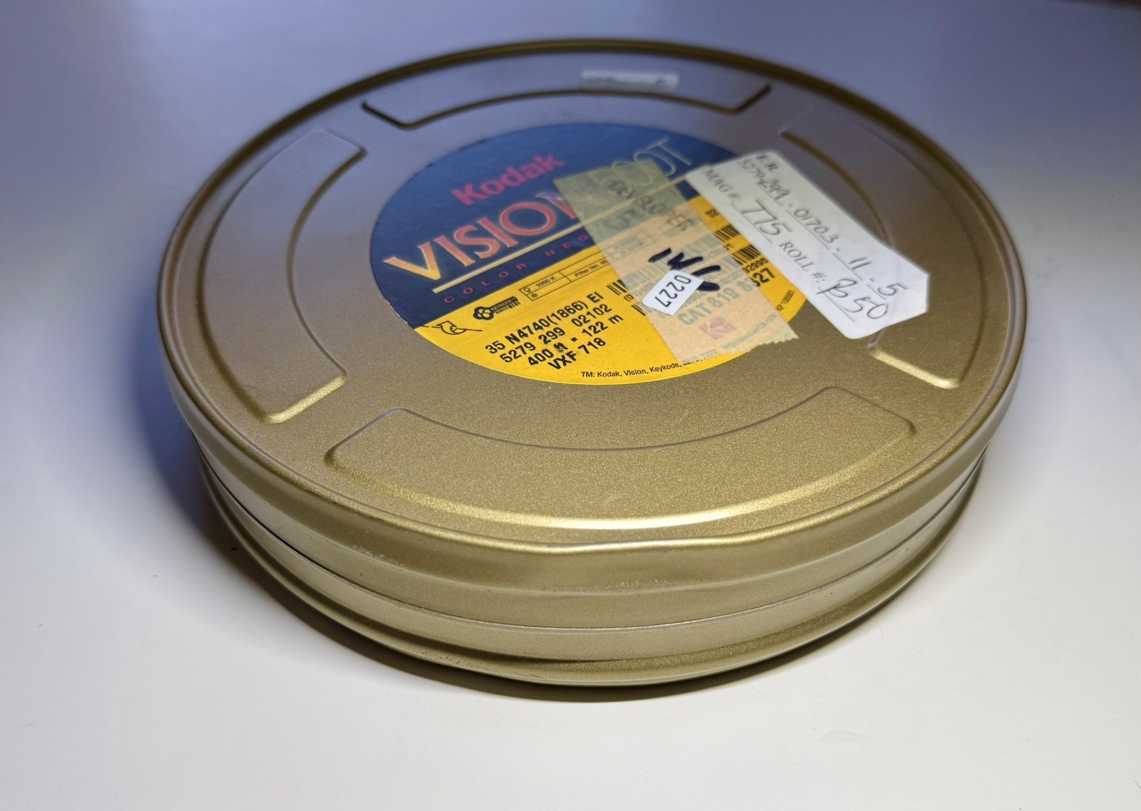 Empty Kodak Vision 500T Color Negative Tin Case/Holder for Film – Canister Only