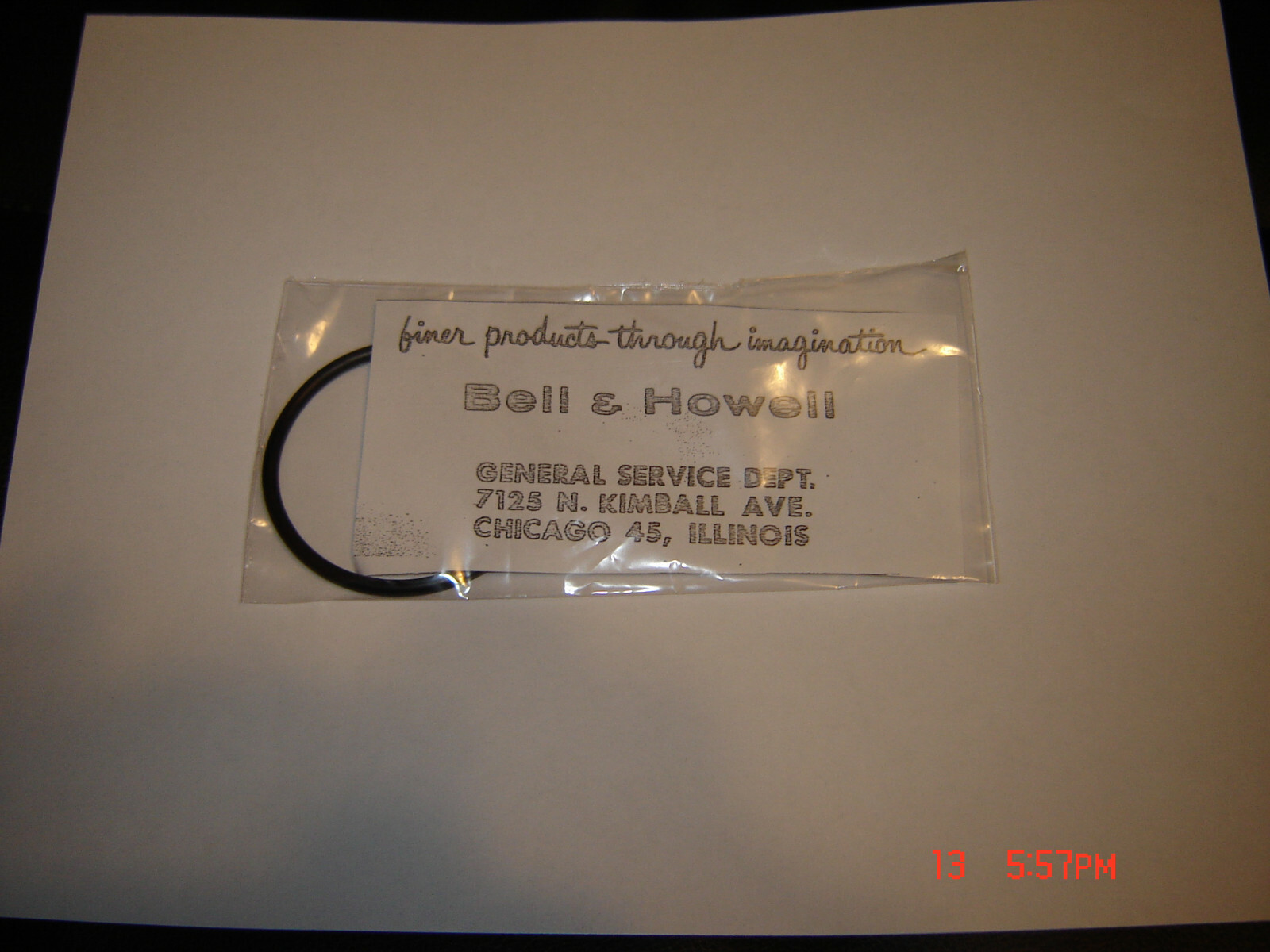 Bell & Howell MX32 Dual 8 Projector Belt, 1 Motor Belt,New