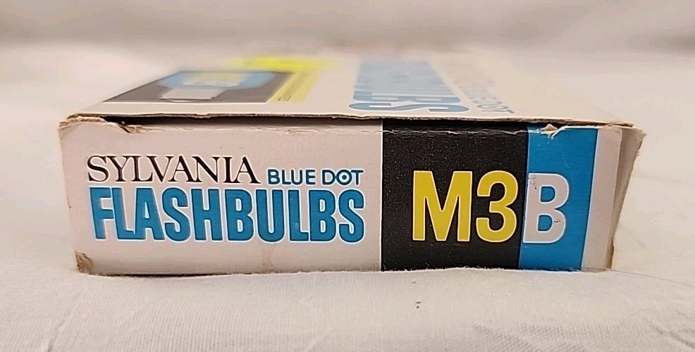 12 Vintage Sylvania Blue Dot Flash Bulbs M3b Flashbulbs For Camera,new Old Stock