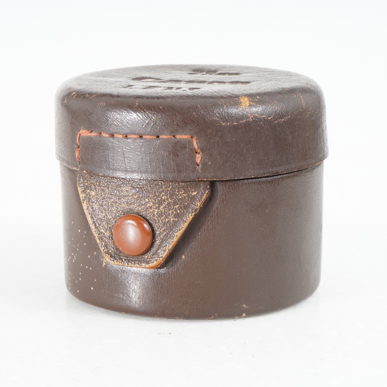 :Canon Rangefinder Brown Leather Lens Case for 28mm f/2.8 & f/3.5 LTM L39