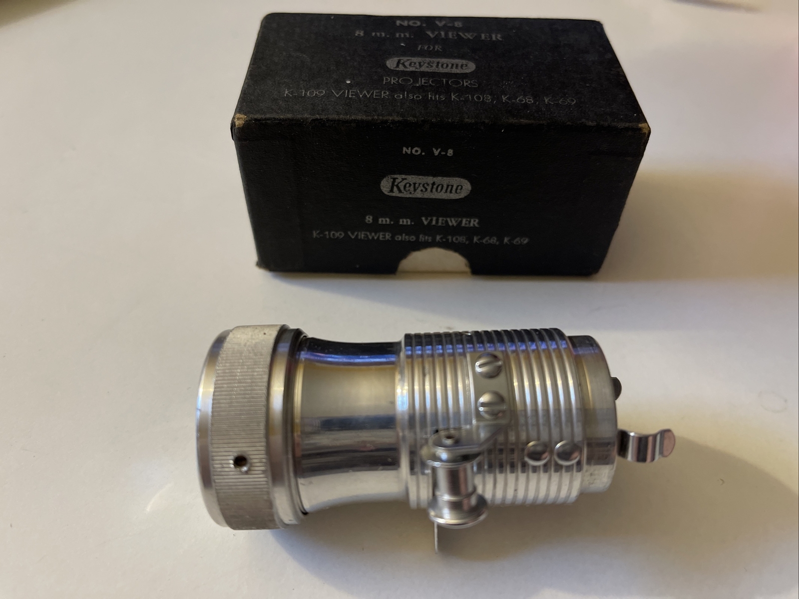 VINTAGE KEYSTONE PROJECTORS NO. V-8 8MM VIEWER FOR K-109 K-108 K-68
