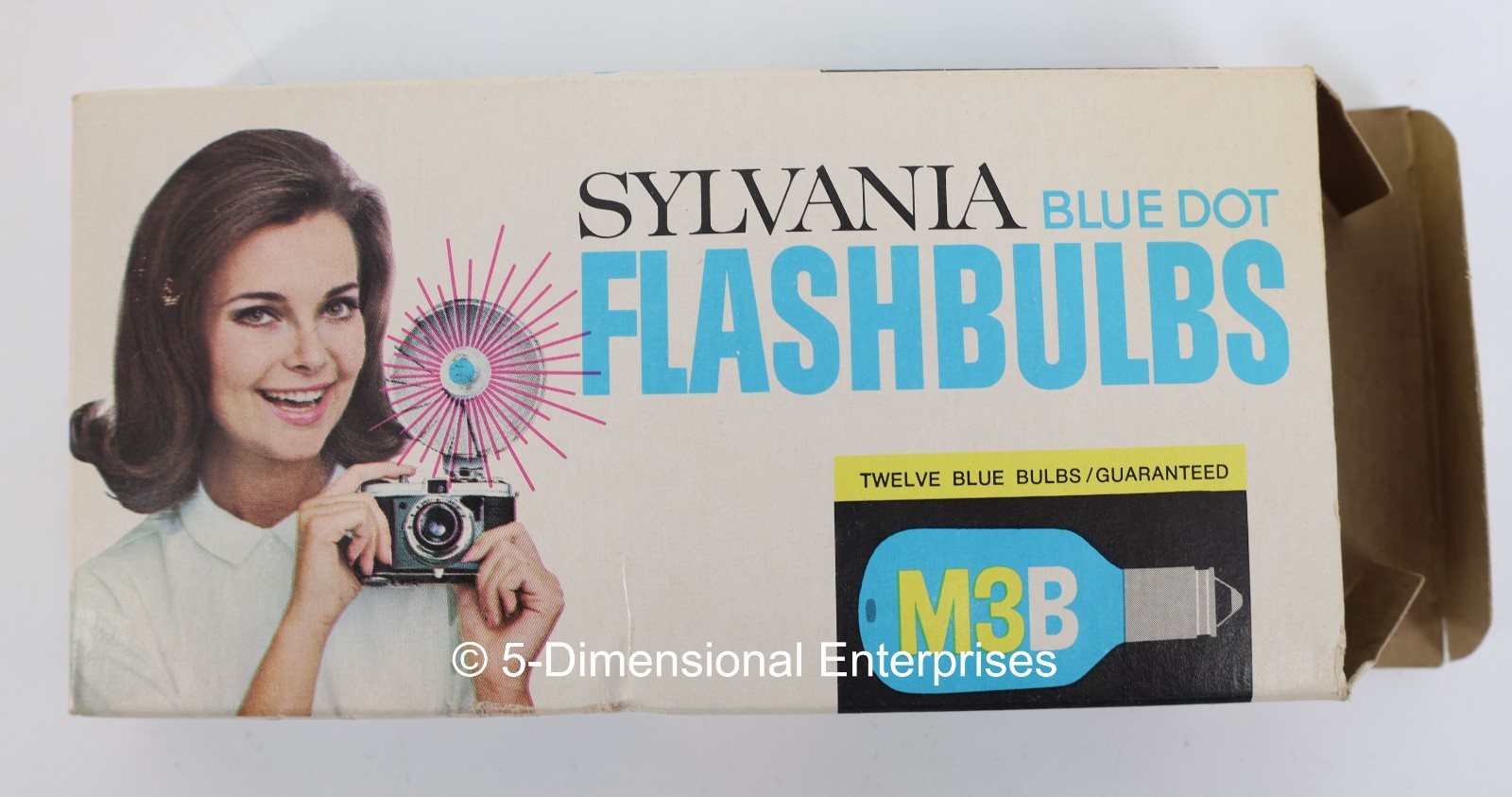 Sylvania Blue Dot Flashbulbs M3B 12-Pack in Original Packaging USA