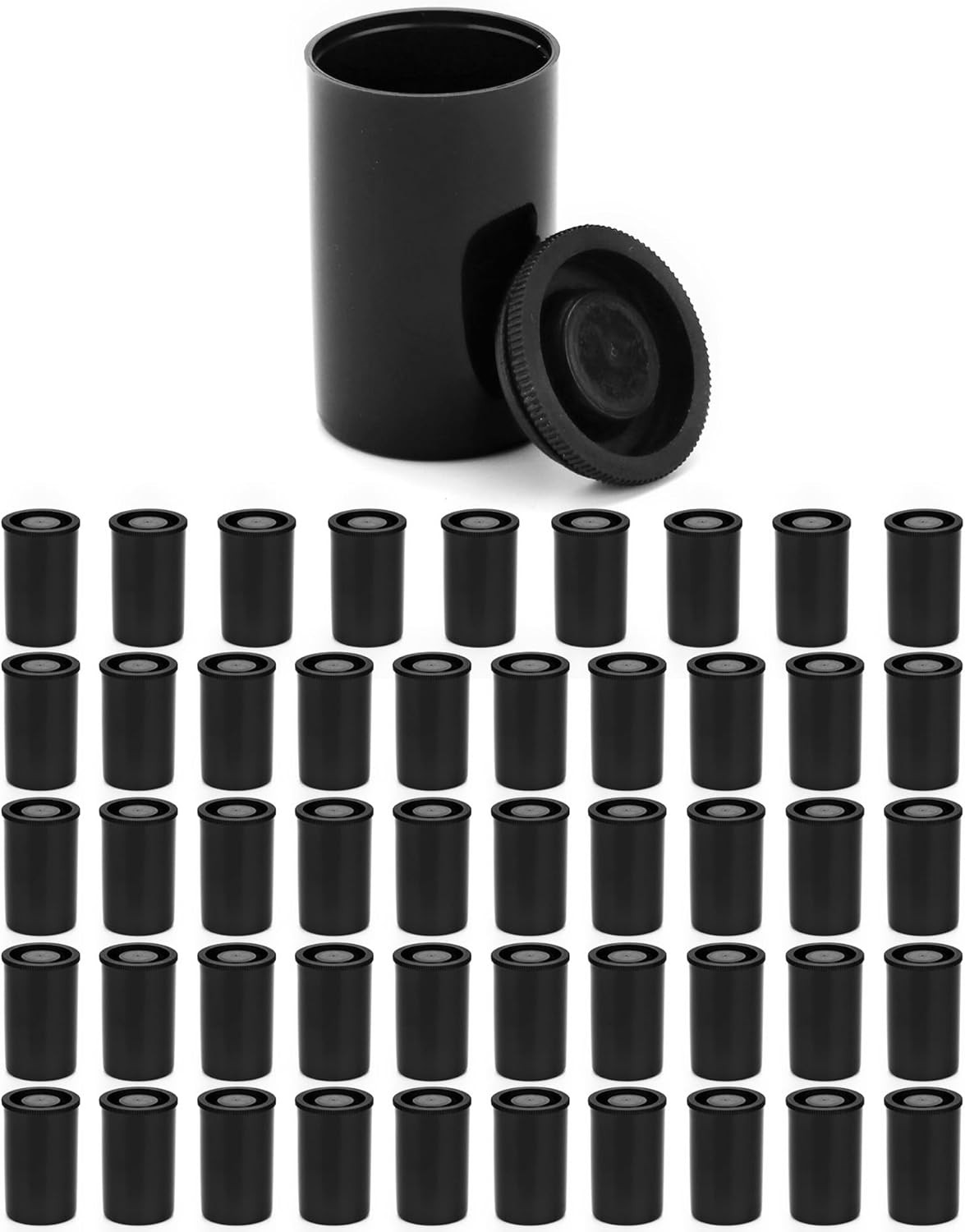 Film Canisters with Lids, 50 Pcs Plastic Camera Reel Containers 8 OZ, for Scient