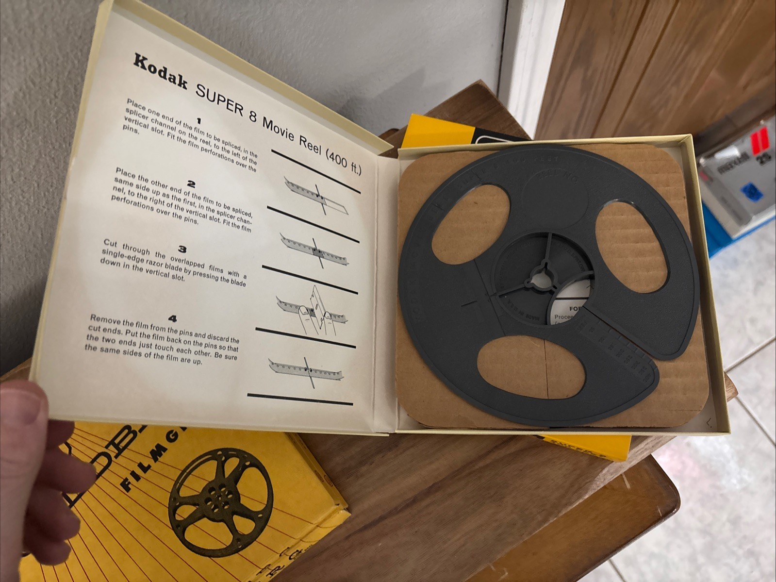 Lot Of 10 Vintage Movie Reel Super 8 Empty 400 Feet In Box