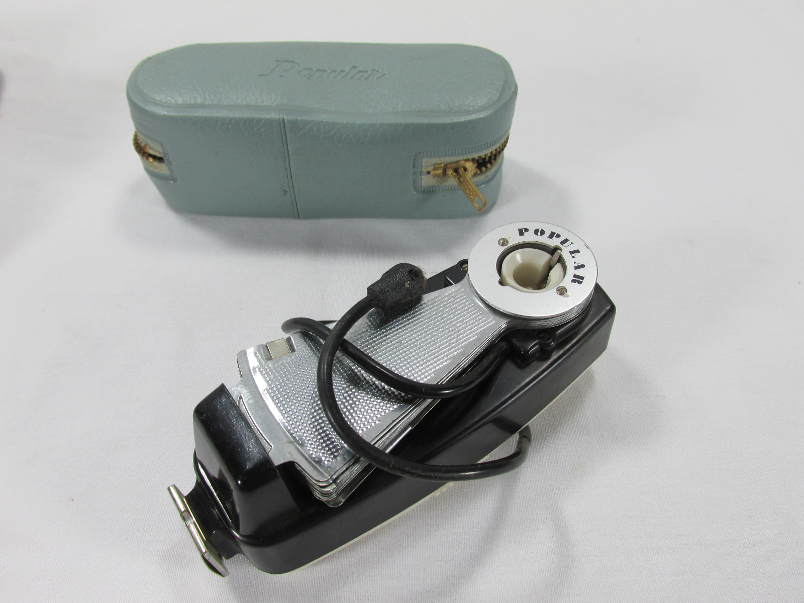 VINTAGE POPULAR EARLY FAN FLASH FOR BULBS & DELUXE STITZ CDS METER LIGHT FINDER