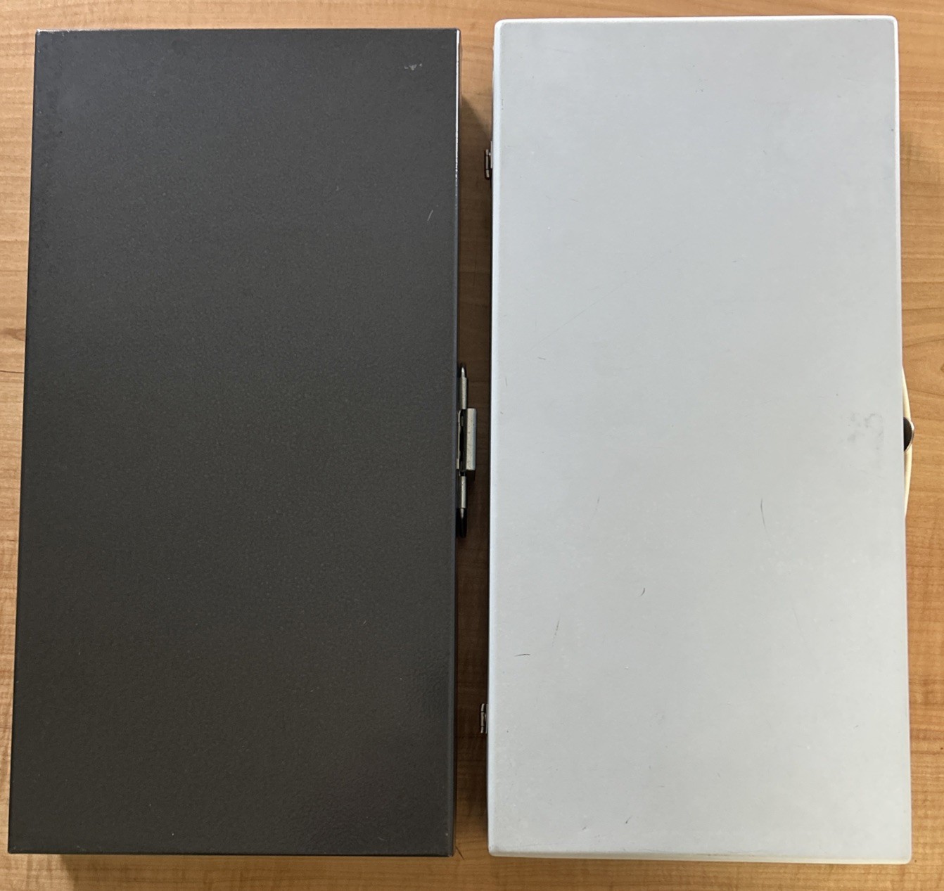 Vintage 35mm Photo Metal Slide Case Lot Of 2, Smith-Victoria & Unbranded