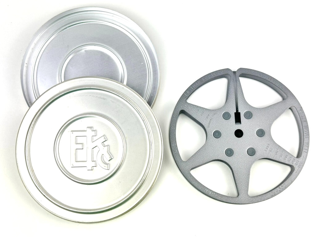 Vtg 1950’s Eastman Kodak 8MM Movie 200ft Film Reel 5″ w/ Canister Mint Condition