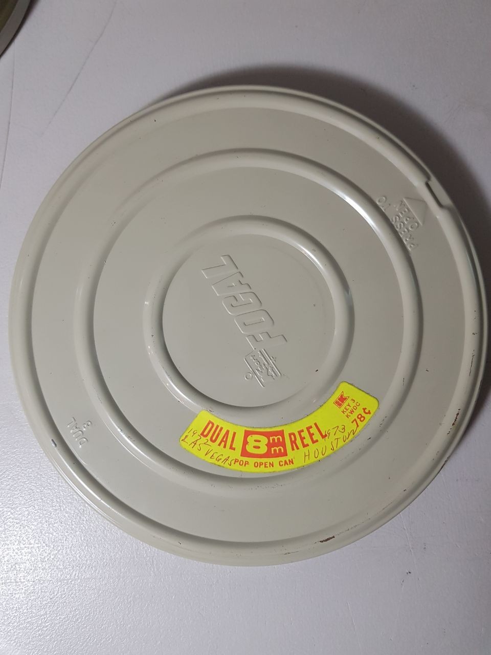 Vintage Kmart Focal Dual 8mm Film Reel Metal Cans Lot of 6 Harwood Chicago 400ft