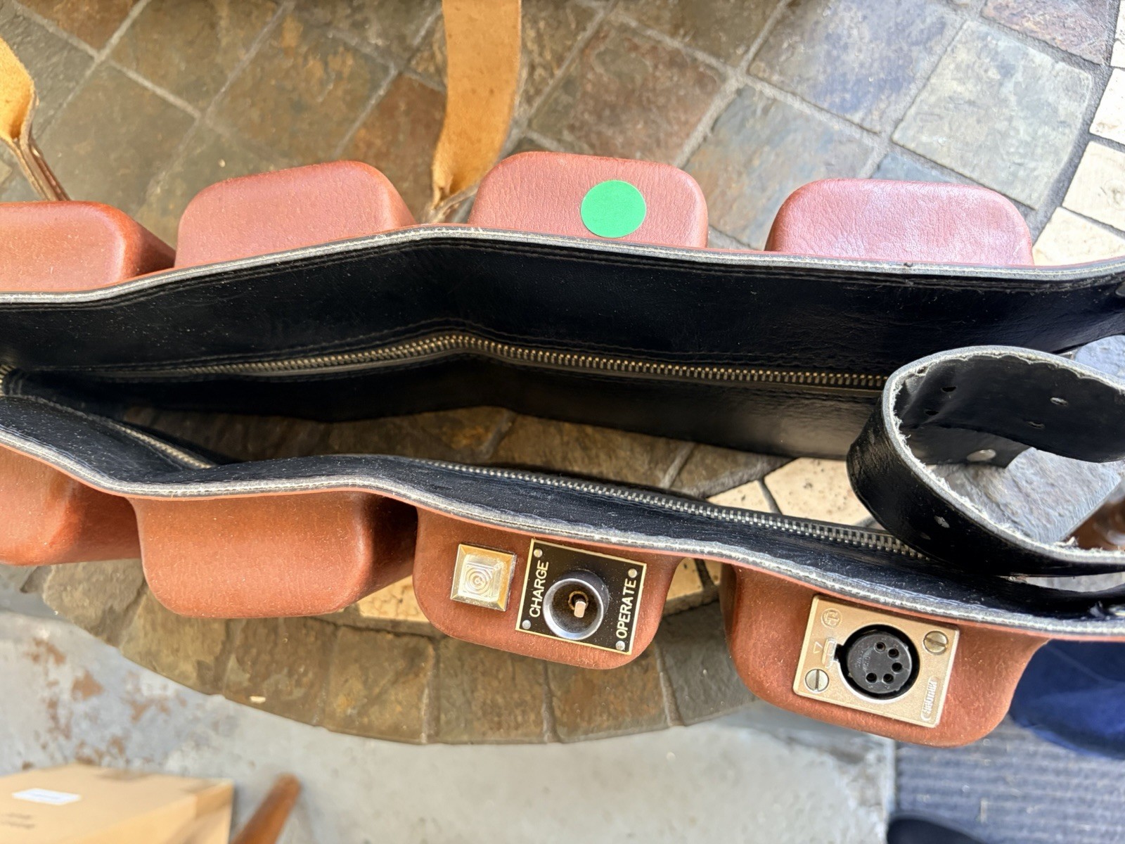 3 Cine 60 Nickel cadmium Power Belts & Cameraman Leather Case NY Comptroller
