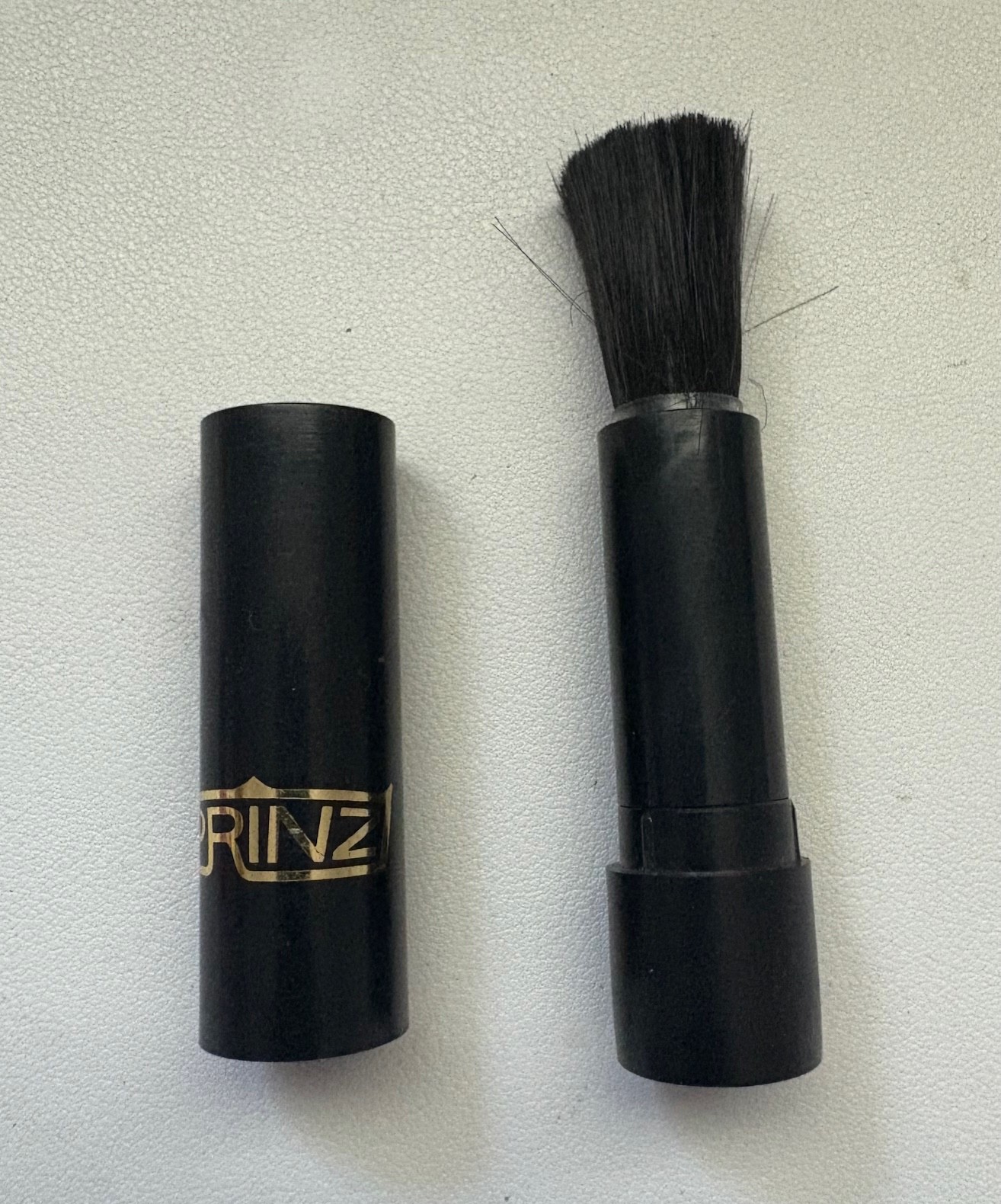 Vintage Brass Retractable Camera Lens Brush Lipstick Style Very Nice!