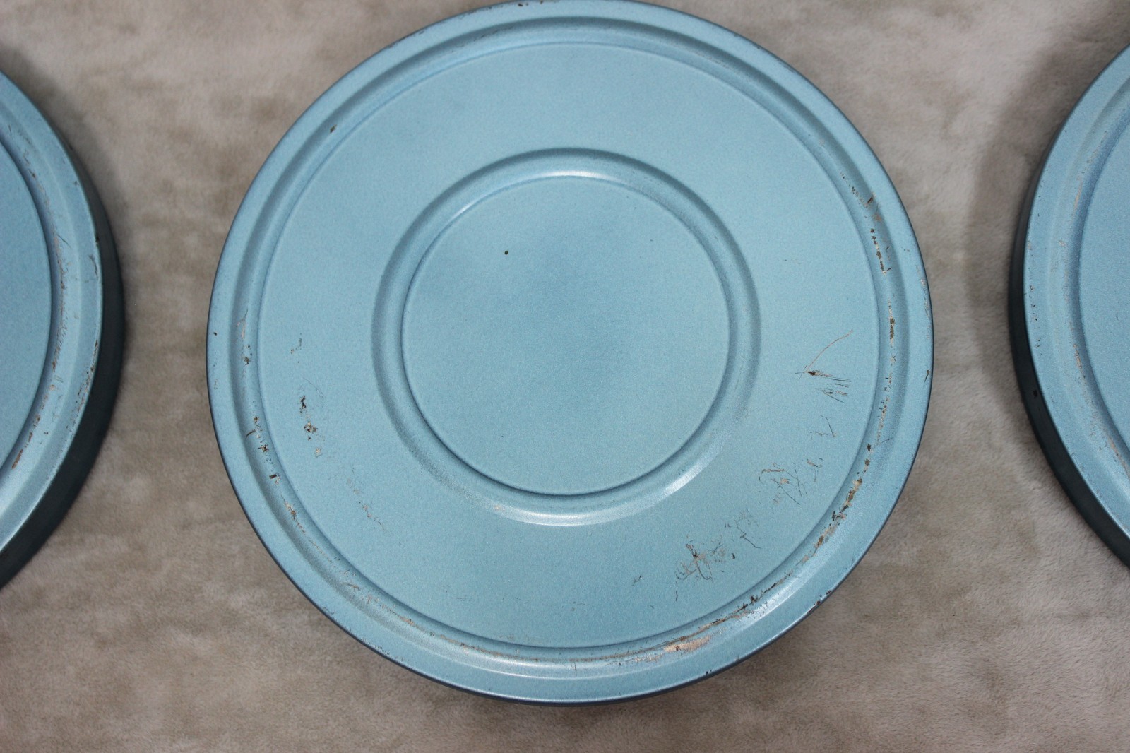 8 mm Reels and Canisters Compco 200 Feet Empty Blue Lot of 4