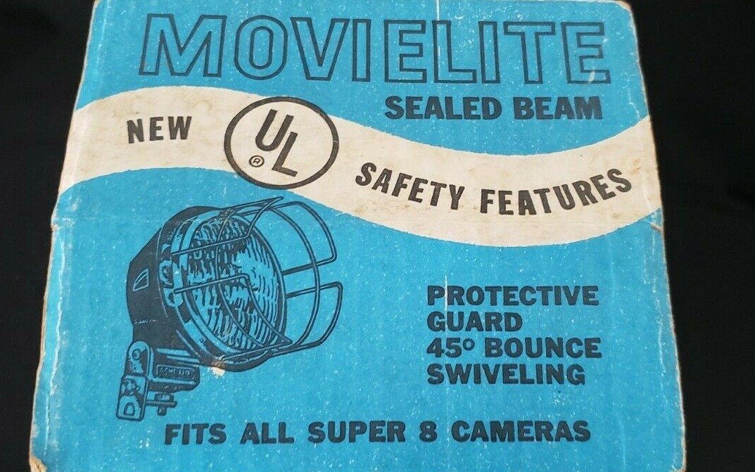 Vintage Acme Lite Sealed Beam Movielite Model Fits Super 8 Cameras 250 Watts B7