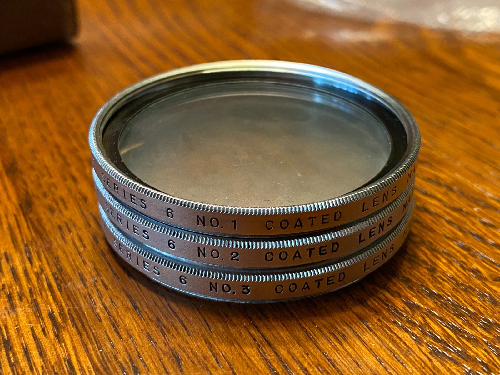 Vintage Bittco Close-Upset Series 6 Vemar Coated Filter Set w/ Case
