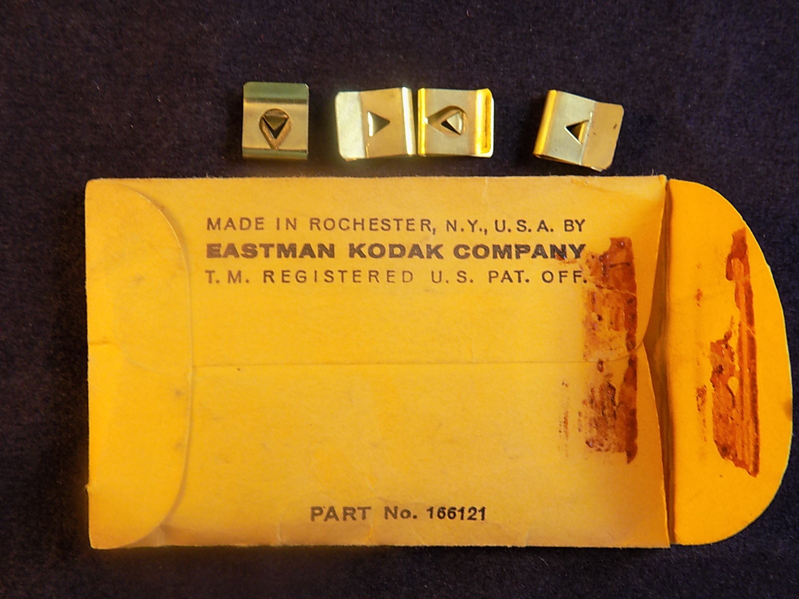 KODAK REWIND FILM CLIPS No. D 510 Part No. 166121 Set of 4 in small envelope