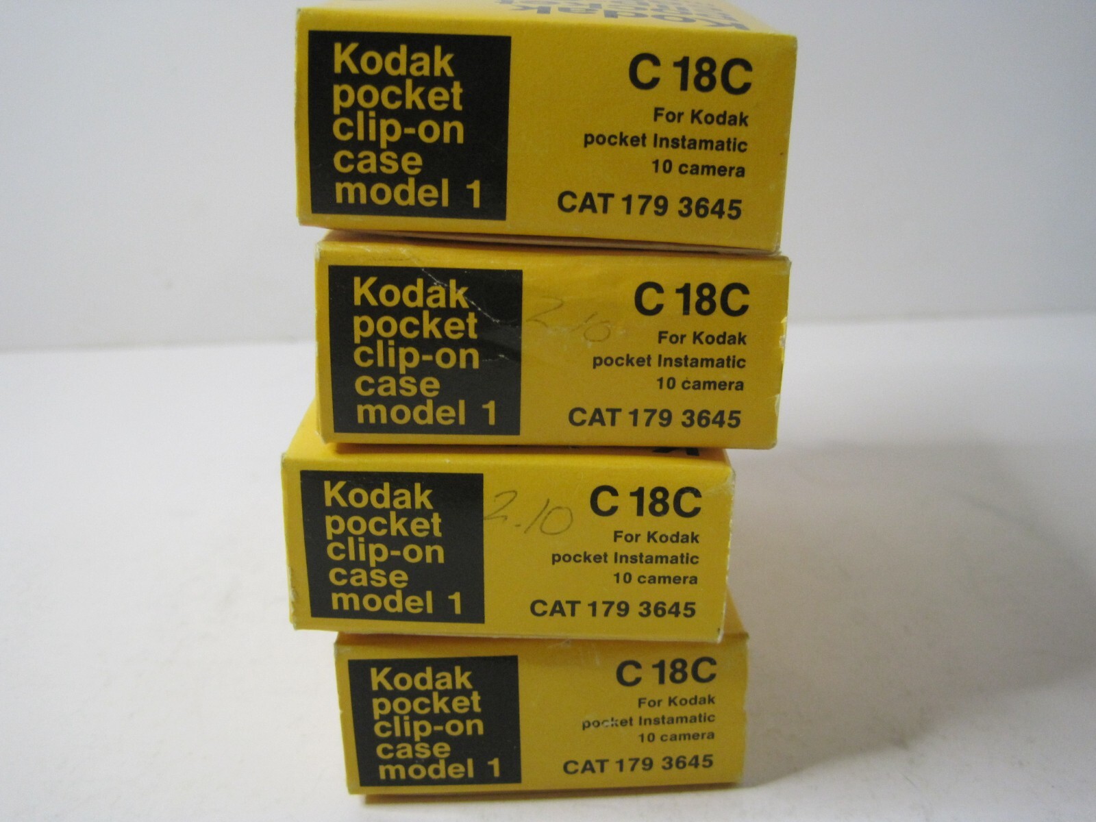 Lot of 4 Kodak Pocket Clip-on Case Model 1 C 18C For Kodak Instamatic 10 Camera