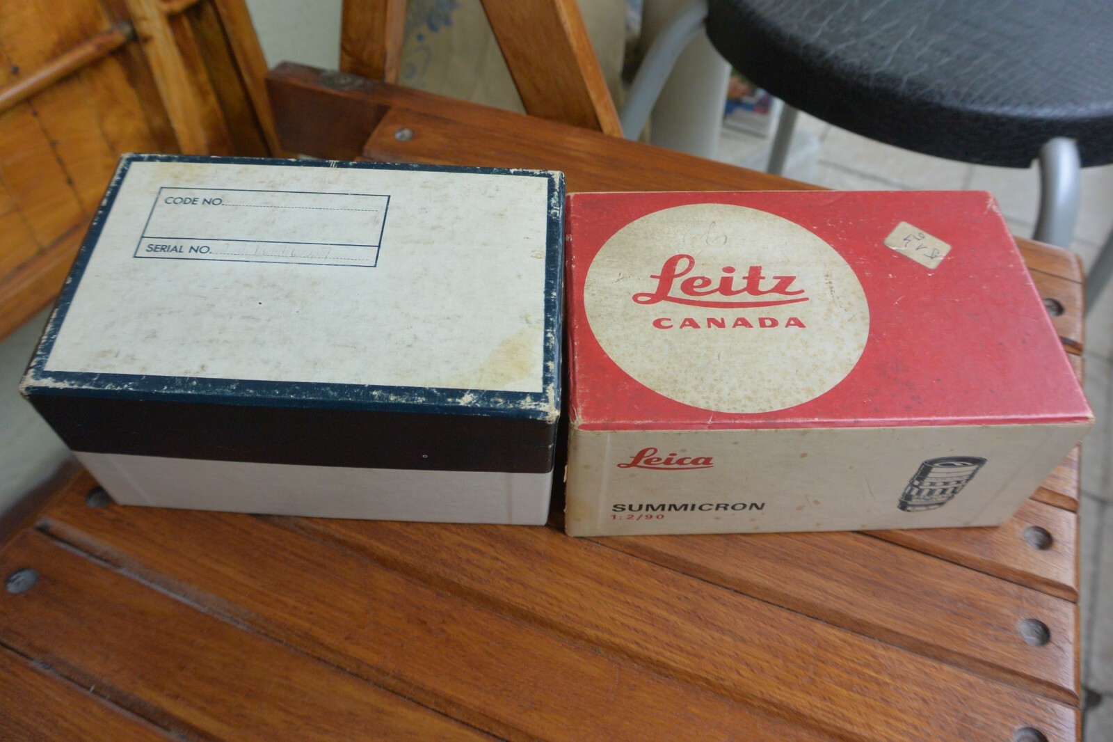 Vintage Leitz Leica Empty Box for 90mm f2 Summicron M Lens , US DUTIES INCLUDED