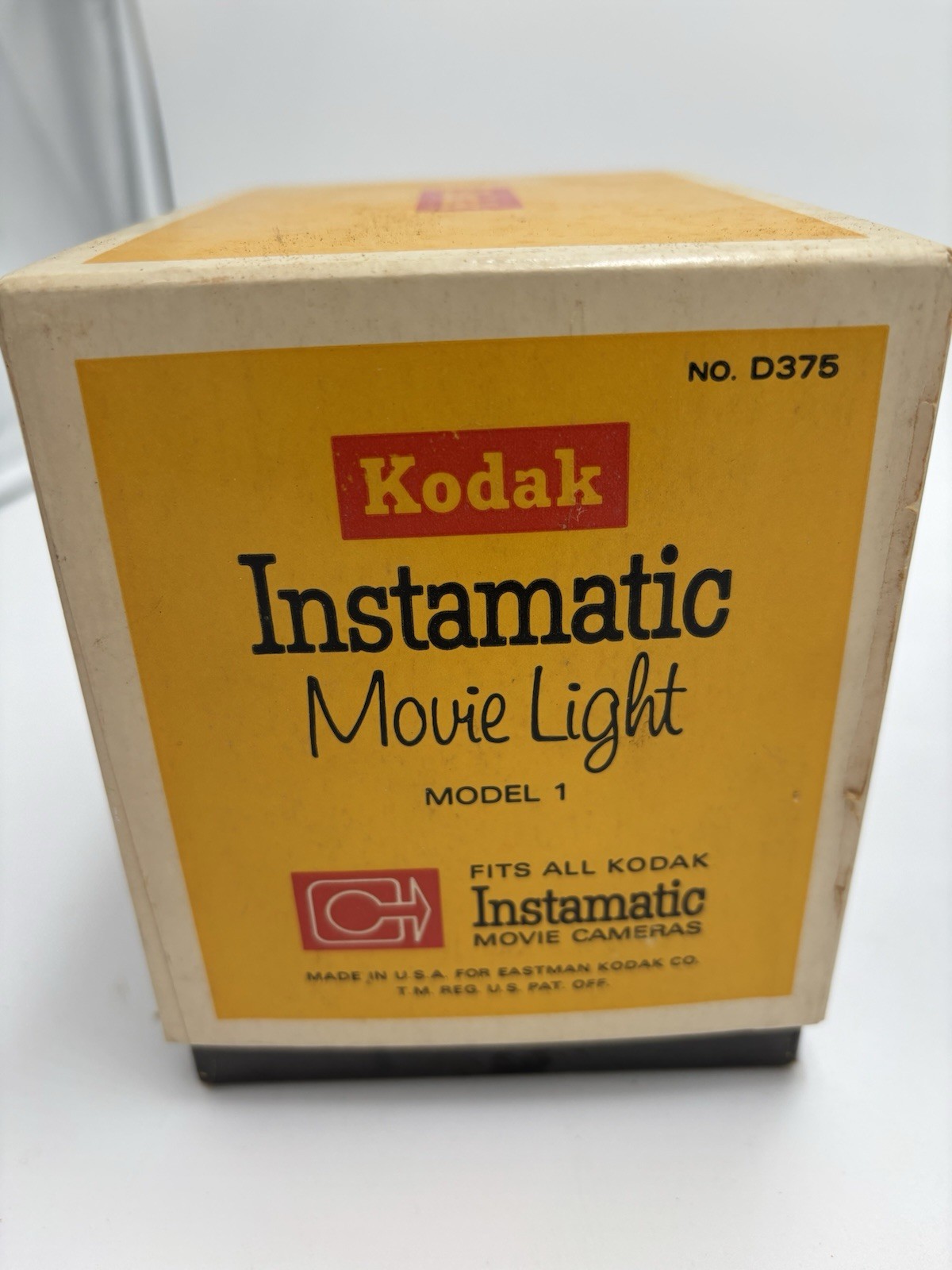 Vintage Kodak Instamatic Movie Light Model 1 # D375 Tested Working Original Box