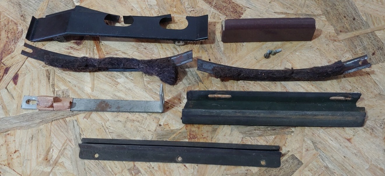 Lot of 7 1920 DEVRY Type E Projector VARIED Metal BRACKETS