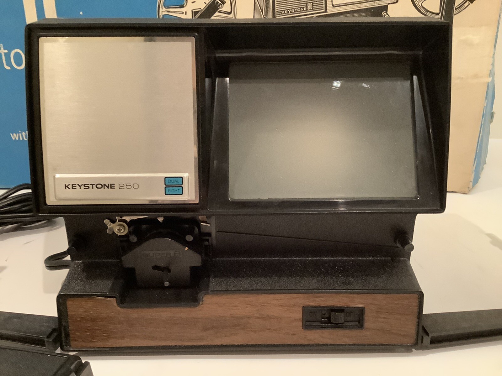 VINTAGE KEYSTONE K-250 EDITOR VIEWER OUTFIT IN ORIGINAL BOX FOR PARTS OR REPAIR