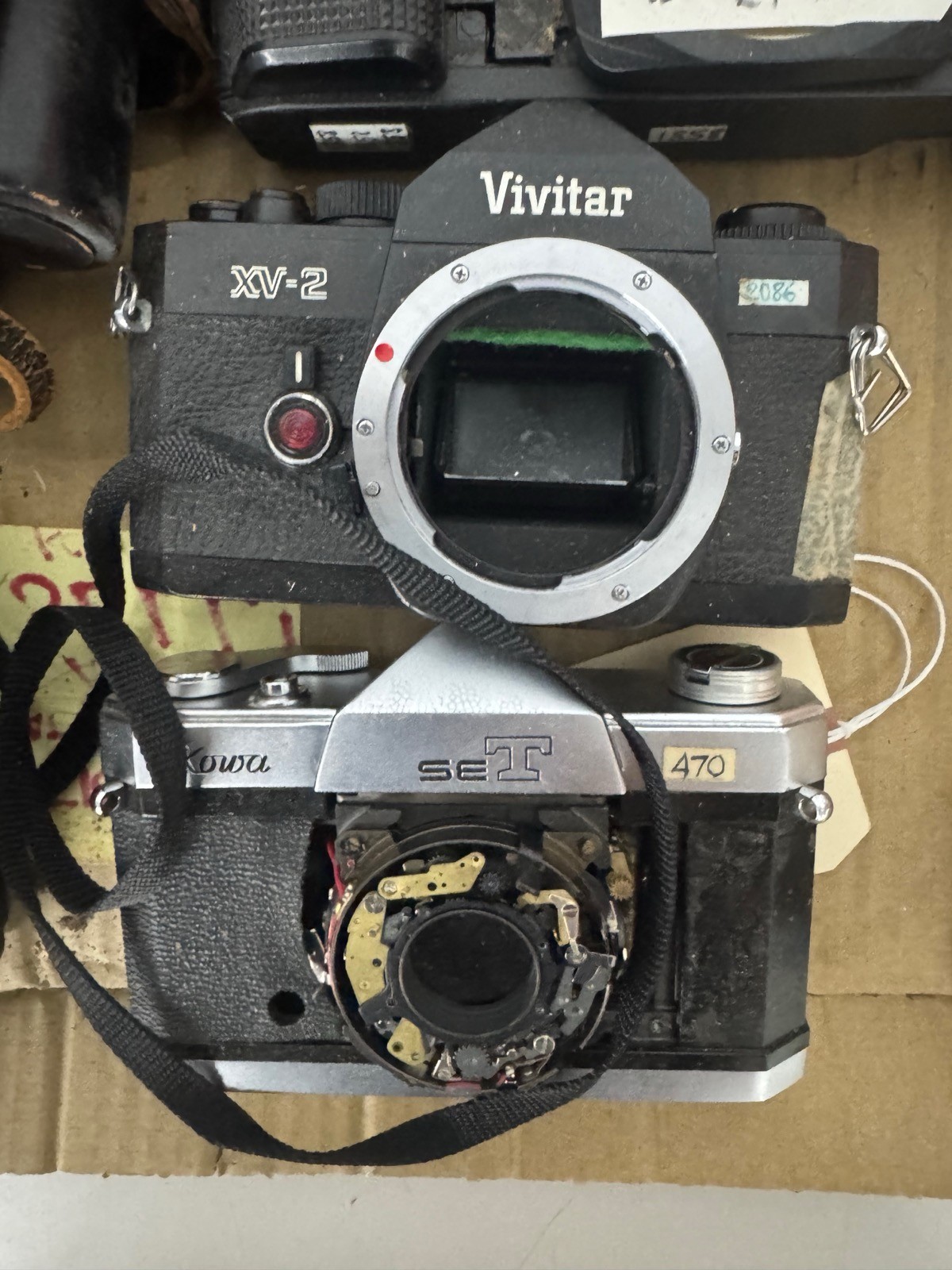 Vintage 35mm & Polaroid Camera Lot – For Parts/Repair Konica Polaroid Petri
