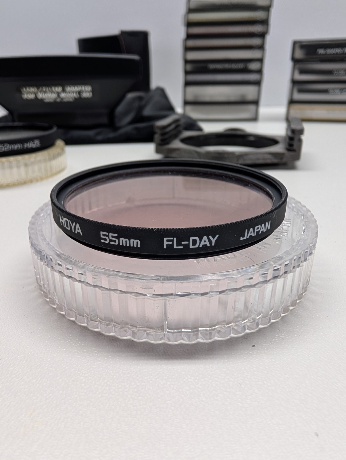 Vintage Photography Lot-13 Cokin Filters, HOYA 55mm FL-Day, ROLEV M G 52mm Haze