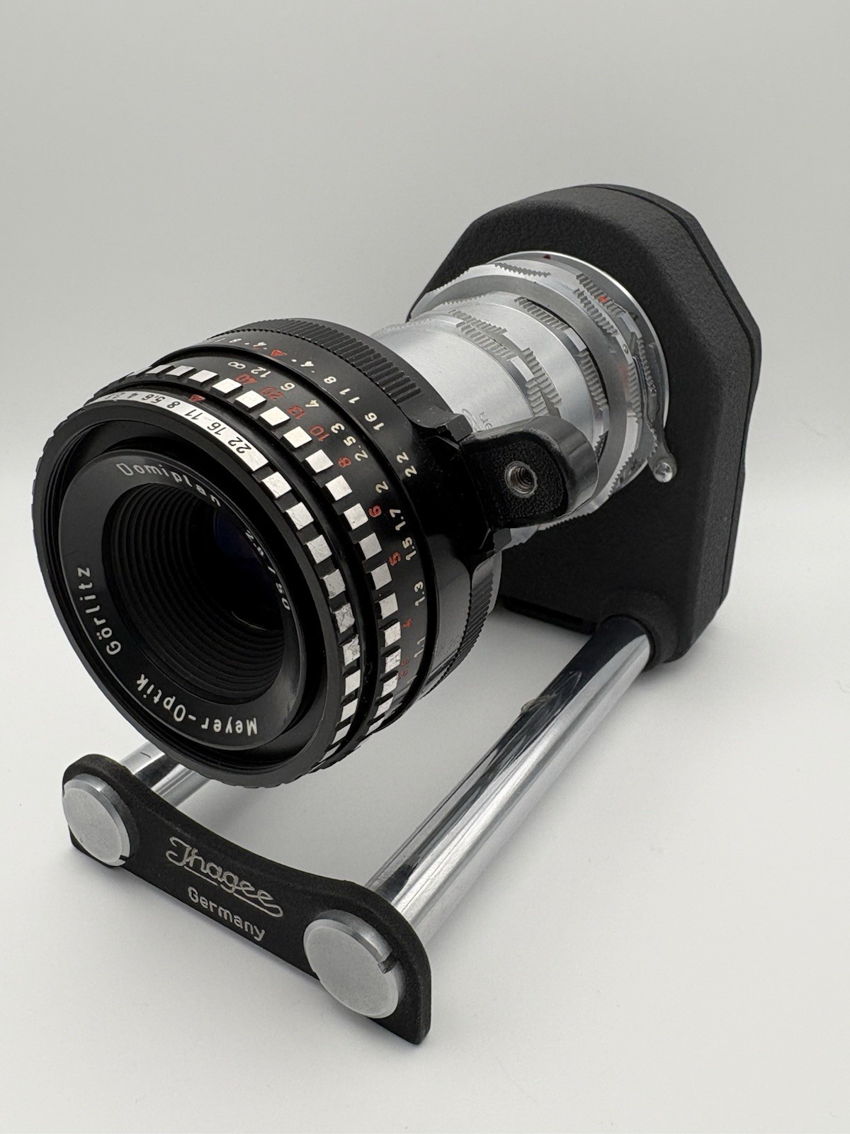 Meyer-Optik Görlitz Domiplan 50mm f/2.8 Lens with Ihagee Bellows Exakta