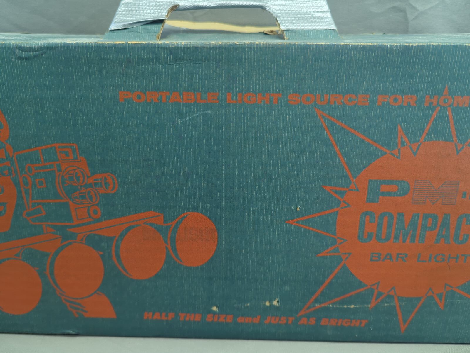 VINTAGE 1950s THEATRE PHOTOGRAPHY LIGHTING AREL PM4 COMPACT 18″ LIGHT BAR 4 BULB