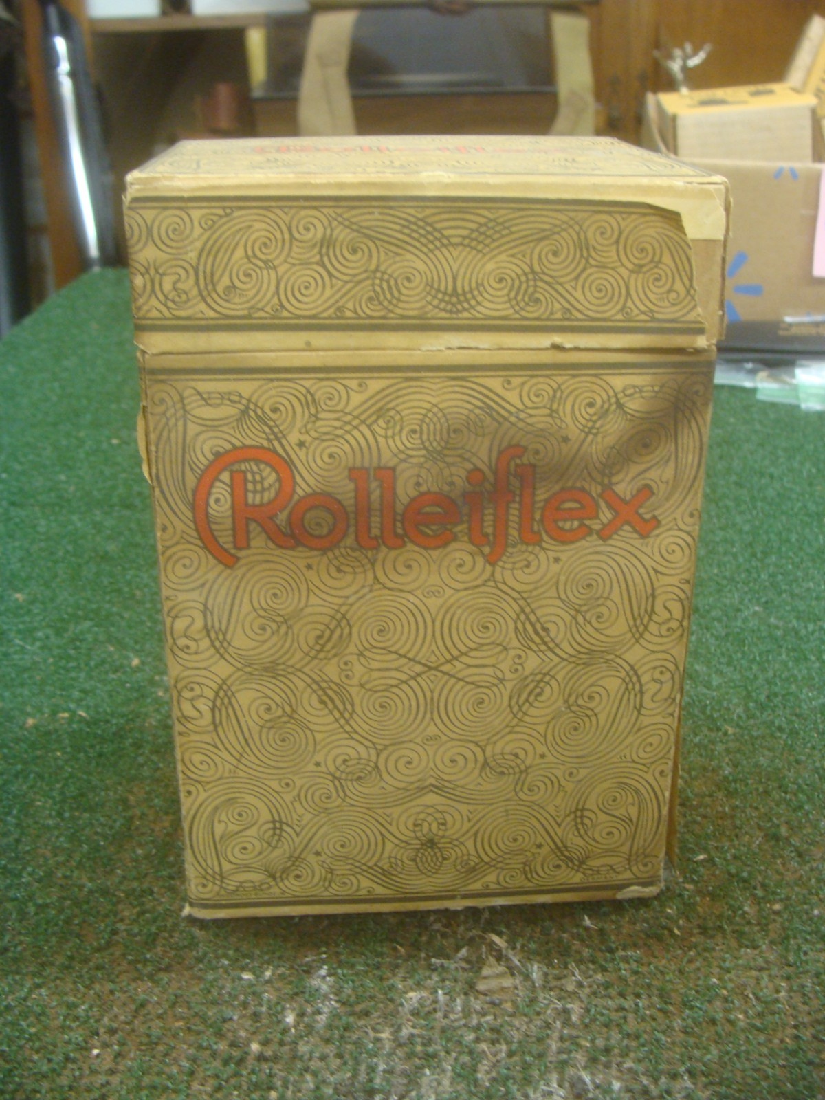 Rare Rolleiflex Empty Box Only For Camera with paperwork – AS SHOWN