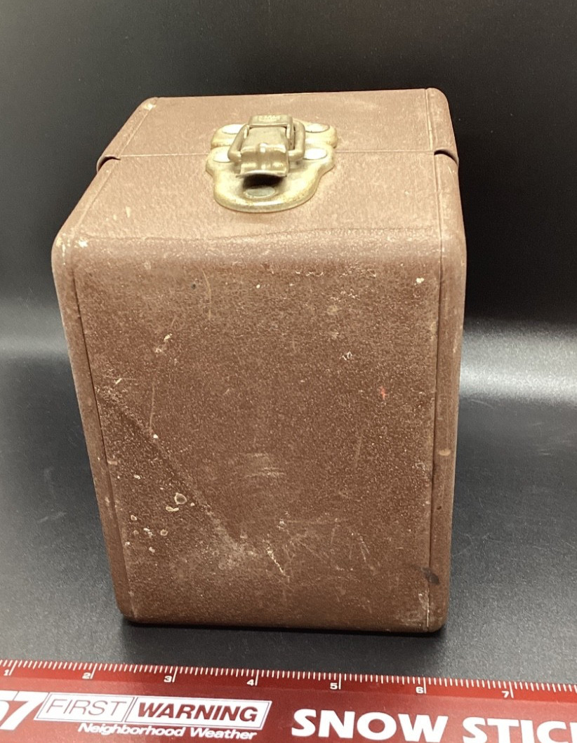 Vtg Simonson Metal Products Co. 8mm Film Reel Metal Storage Box 5.5″x4.25″x5.75″