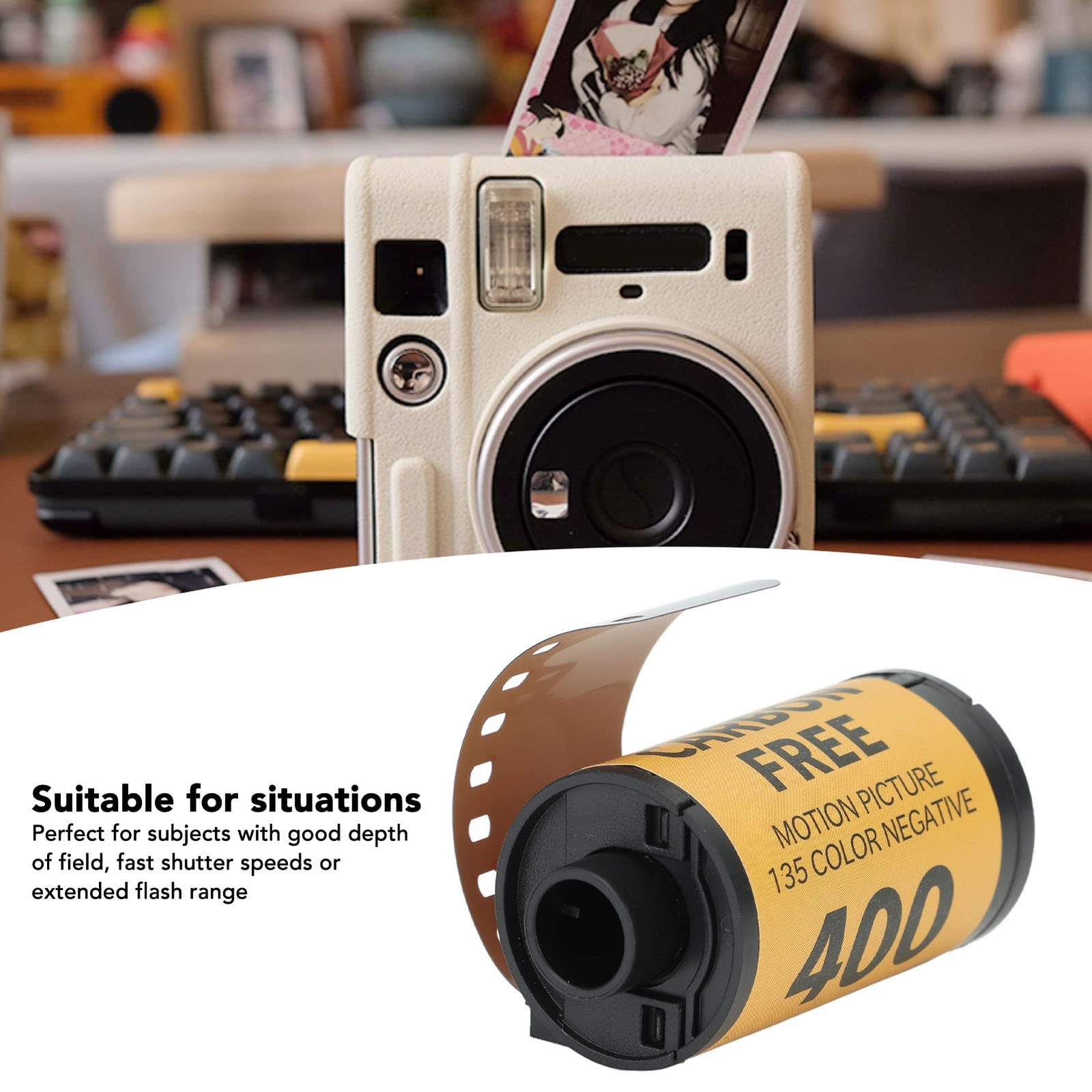 35mm Color Film, 320‑400 Color Print 35mm Film, Fine Grain Wide Exposure Lati…