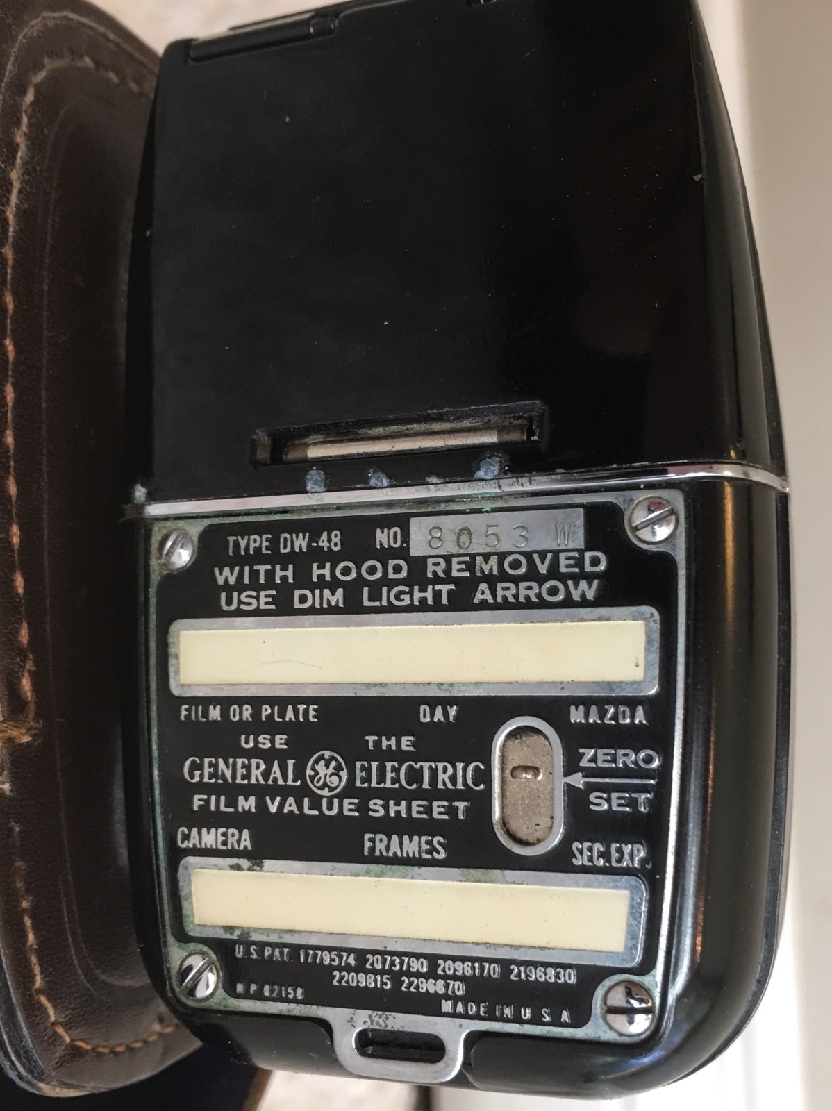 Film General Electric (GE) Light Values exposure meter Old fashioned Vintage