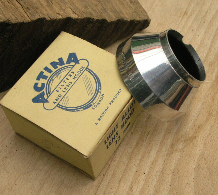 A32 32mm push fit slip on shade lens hood ,alloy 1950’s