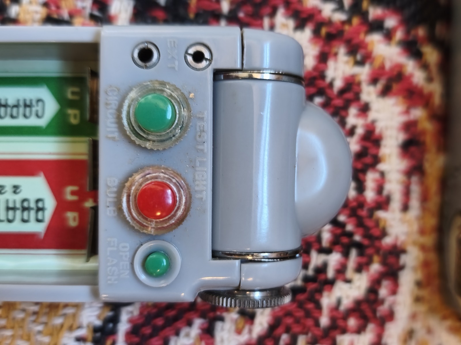 Vintage 1960s Japan B-C Camera Flash Unit w/ Original Case, New Max 22.5V…