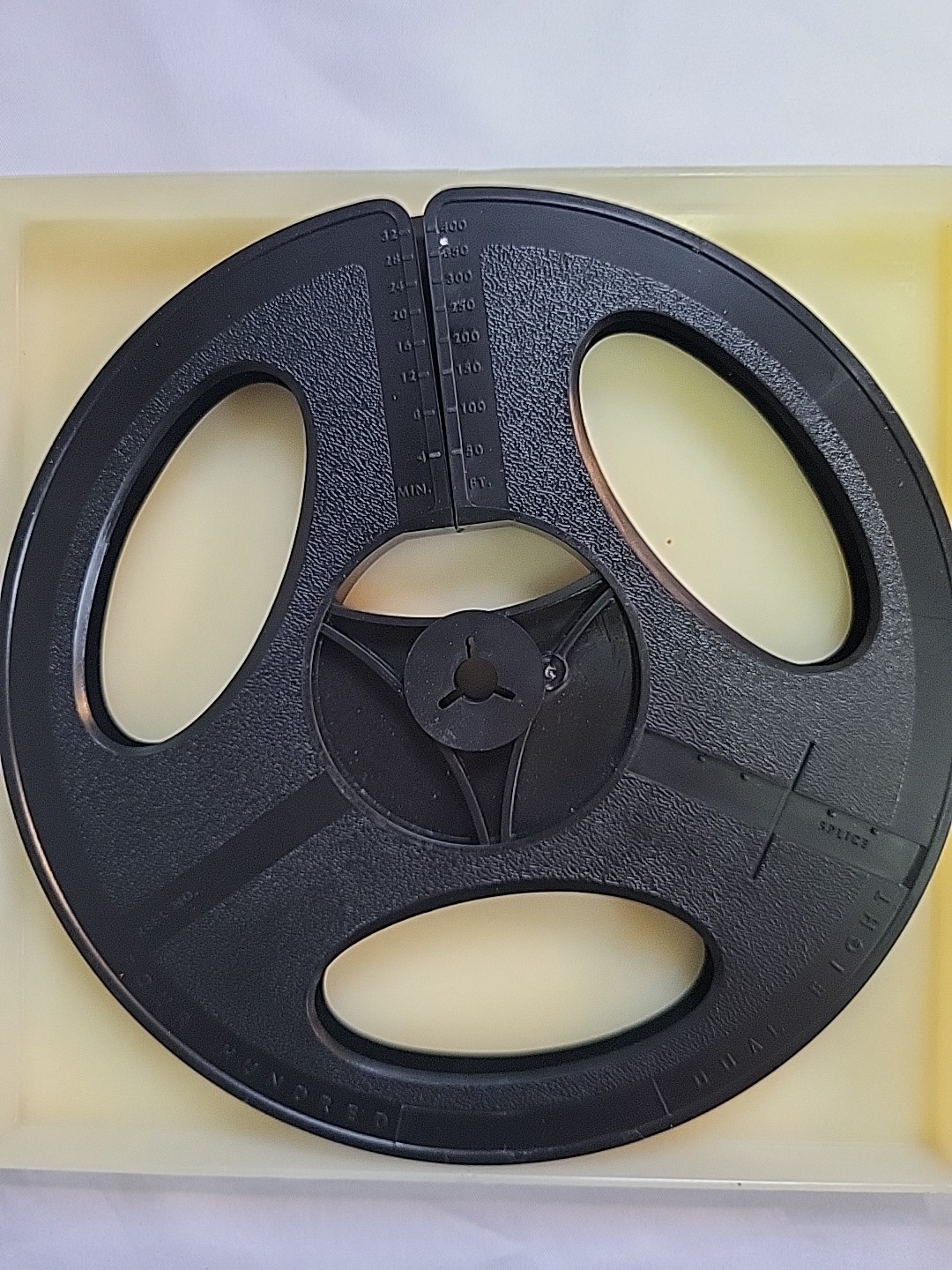 vintage Baia Dual 8 film reel Plastic Reel 400 Ft With Case