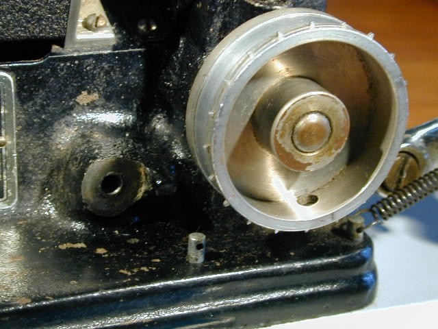 NEUMADE 16MM FILM MEASURING MACHINE MODEL HM-5-S ON PAINTED METAL BASE