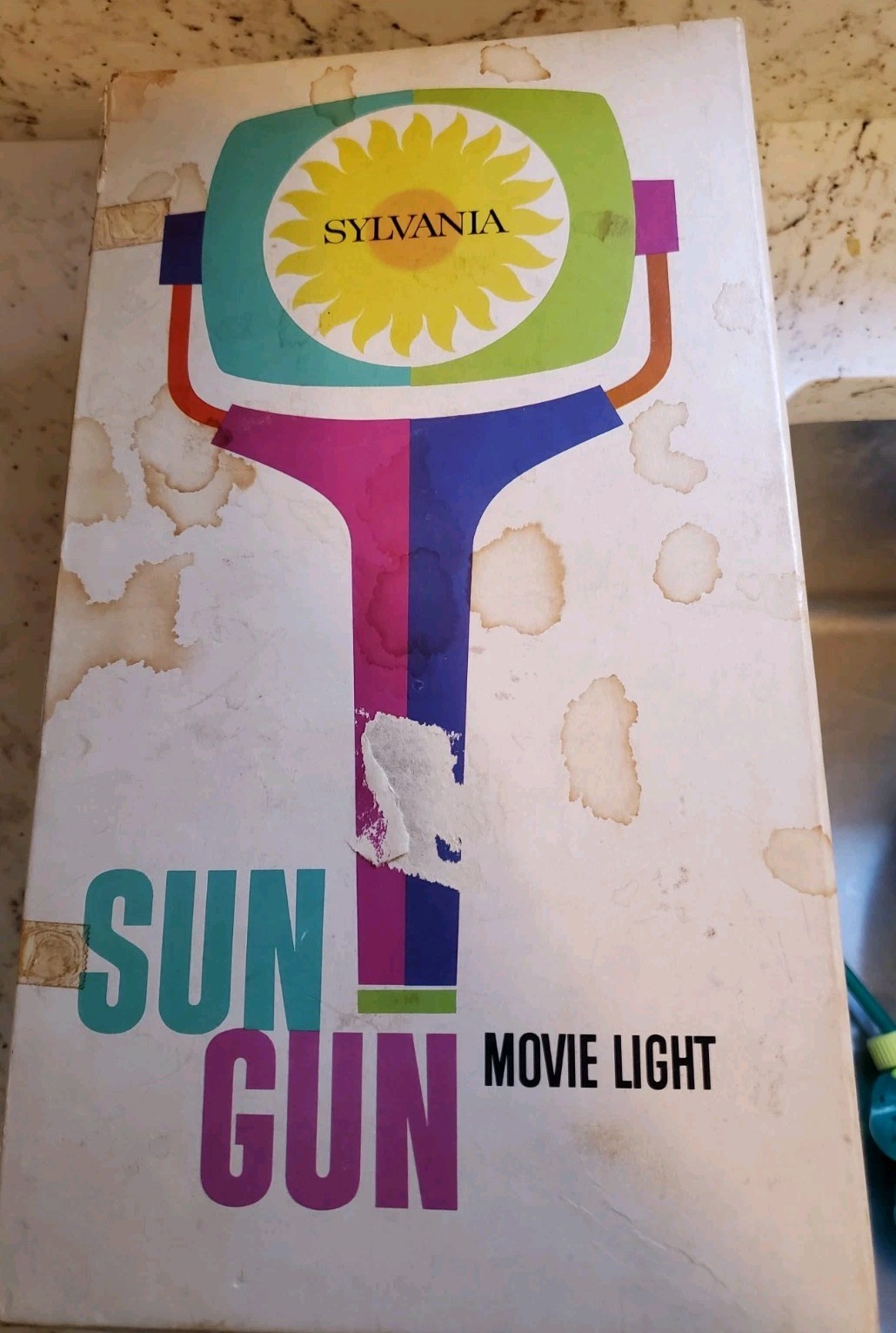 Vintage 1960’s Sylvania Sun Gun Movie Camera Light SG-50 Complete Working