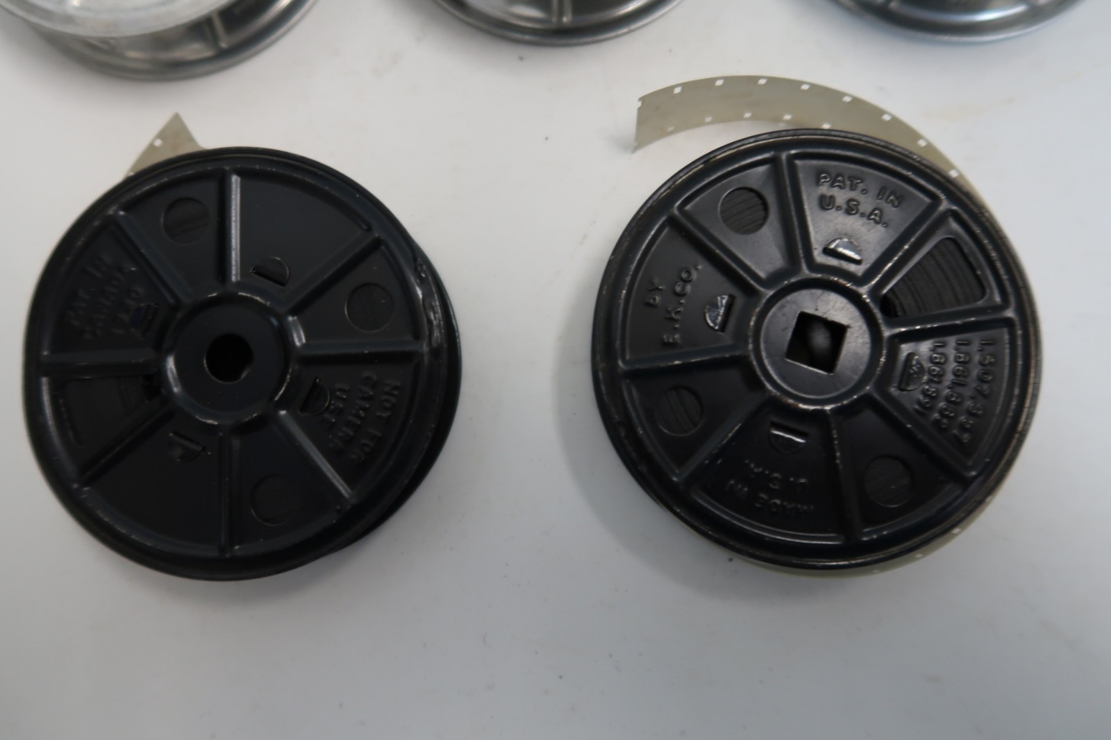Vintage Kodak 5″ Tins (7) & 3″ Reels (10) Metal & (2) Plastic